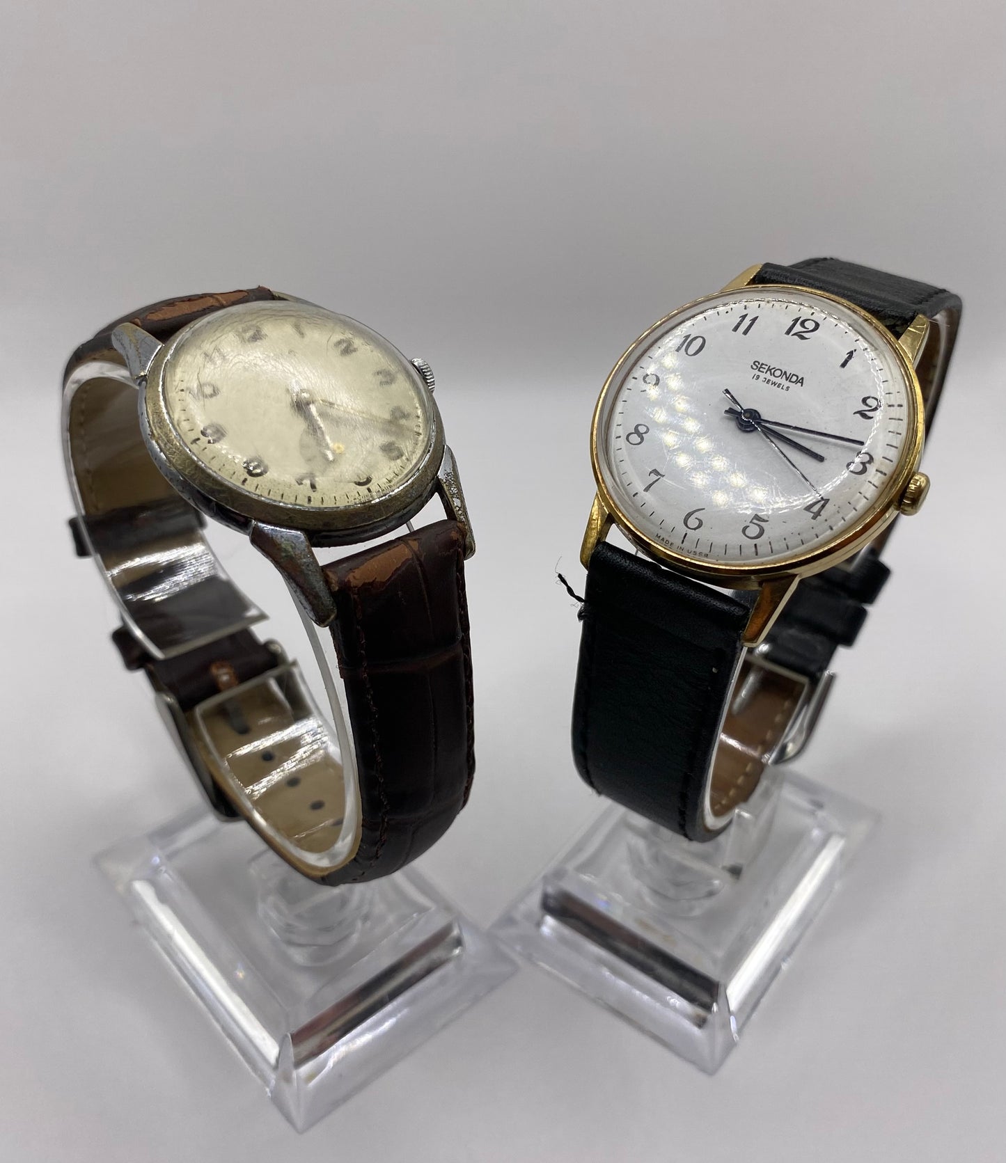 Vintage SWISS MADE Herald Watch & Rolled Gold Sekonda