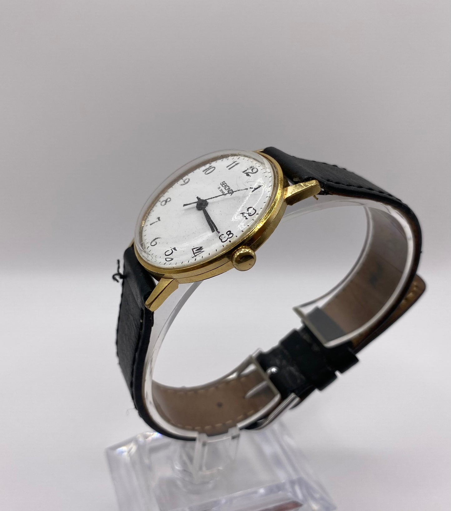 Vintage SWISS MADE Herald Watch & Rolled Gold Sekonda