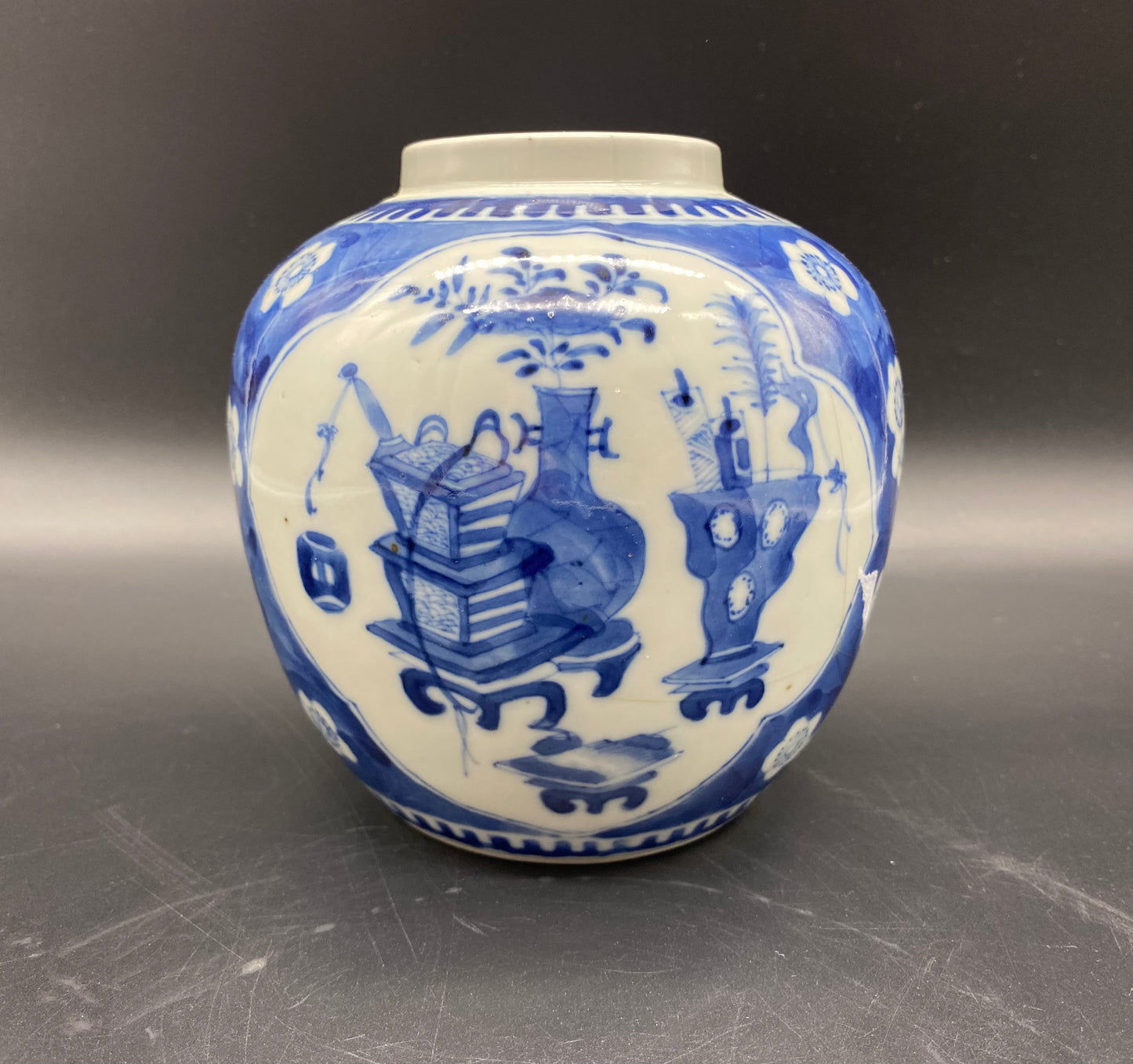 Chinese Ginger Jar 19th Century Porcelain Antique Vase SIGNED