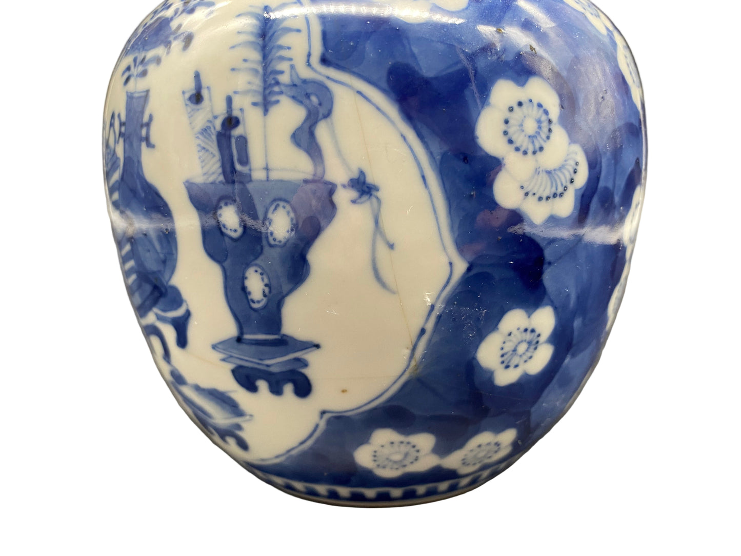 Chinese Ginger Jar 19th Century Porcelain Antique Vase SIGNED