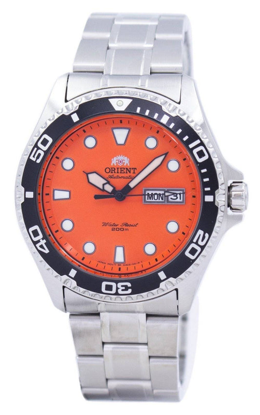 Orient Ray Raven II Men's Watch Orange Dial