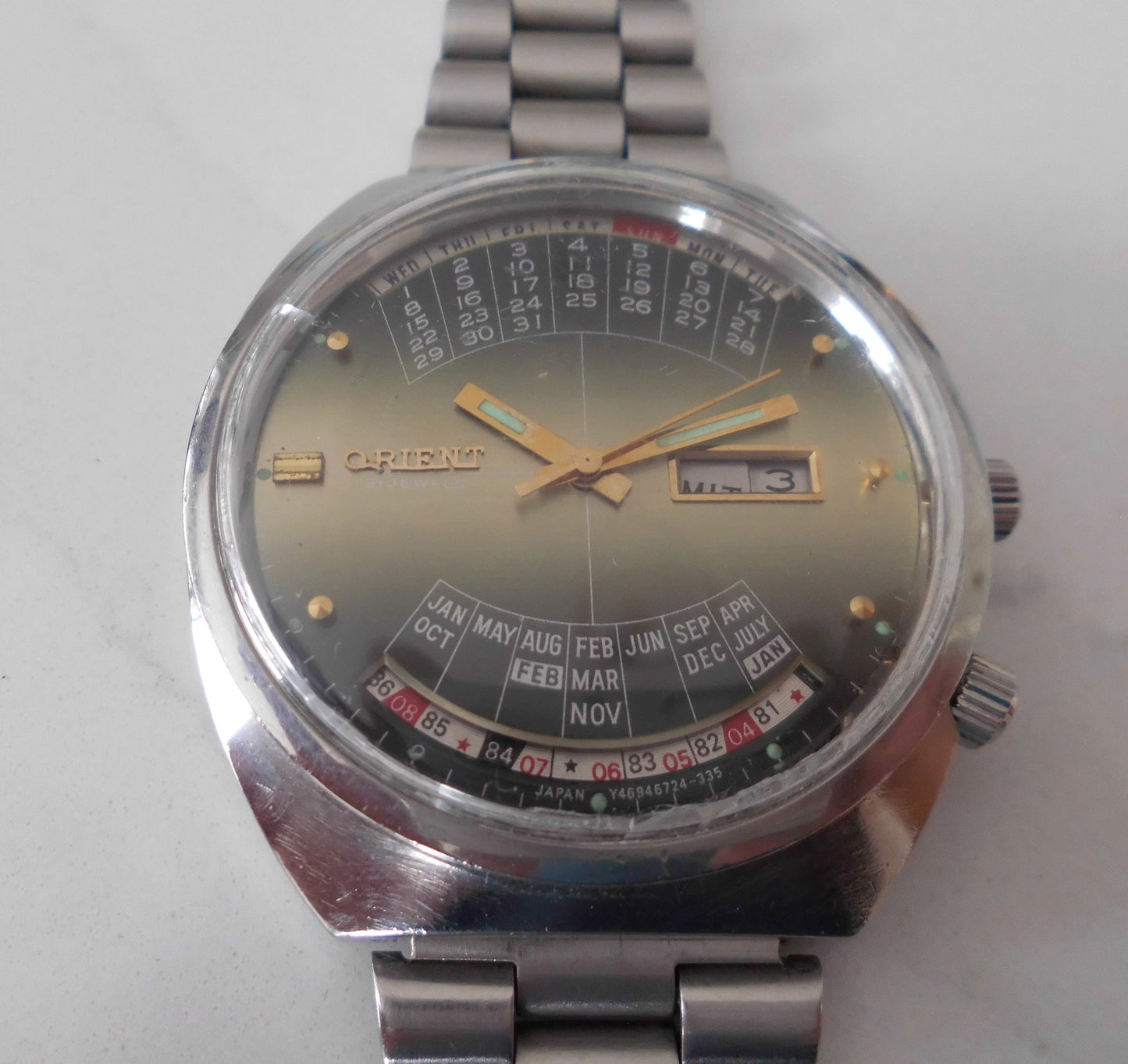 Vintage Made In Japan Orient - Automatic Perpetual Multi Year Calendar Watch