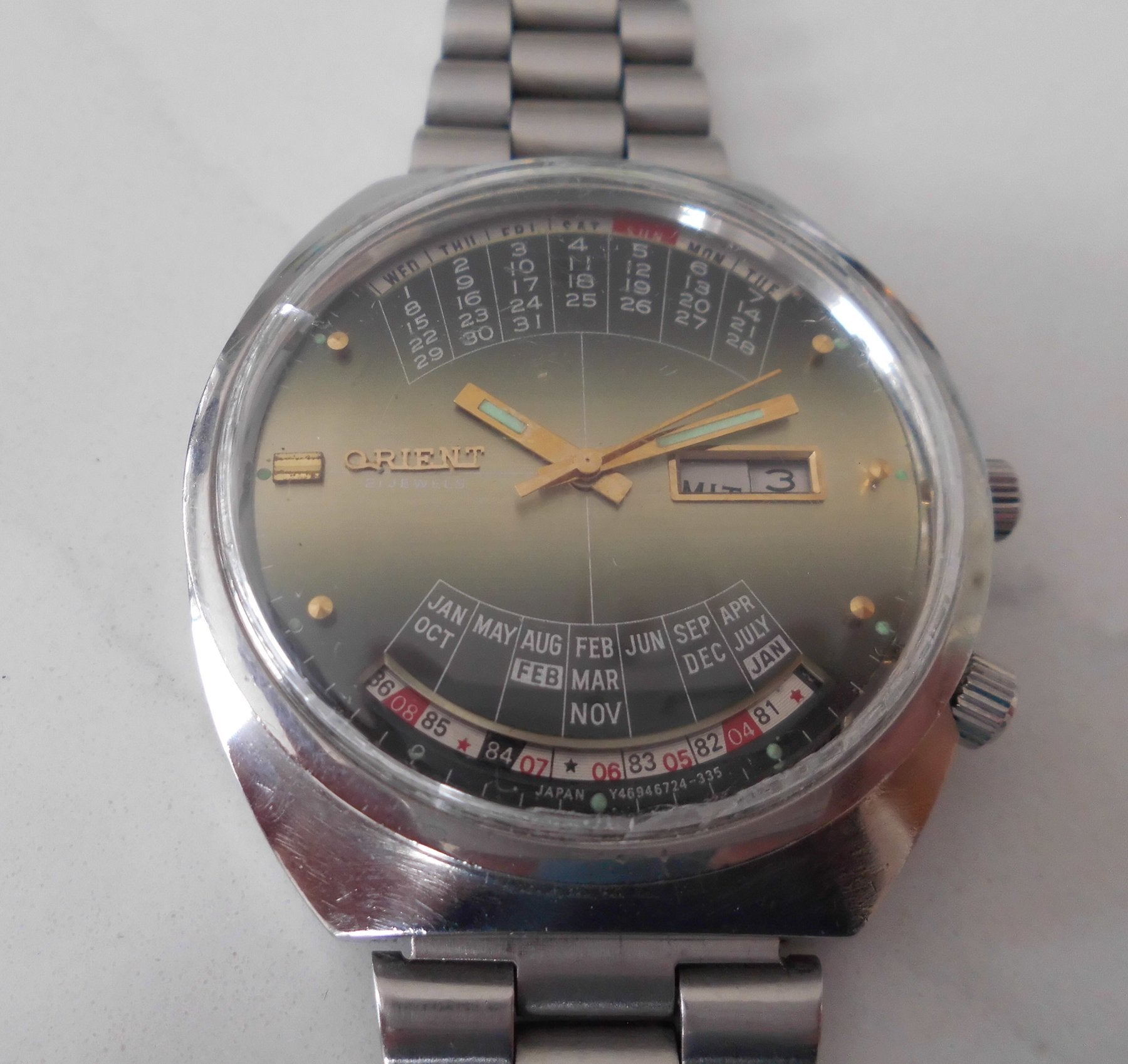 Vintage Made In Japan Orient - Automatic Perpetual Multi Year Calendar Watch