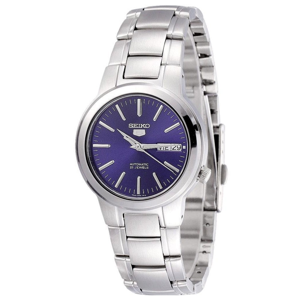 Seiko Gents Automatic Blue Dial Stainless Steel Bracelet Watch - KBAntiques & Watches Online