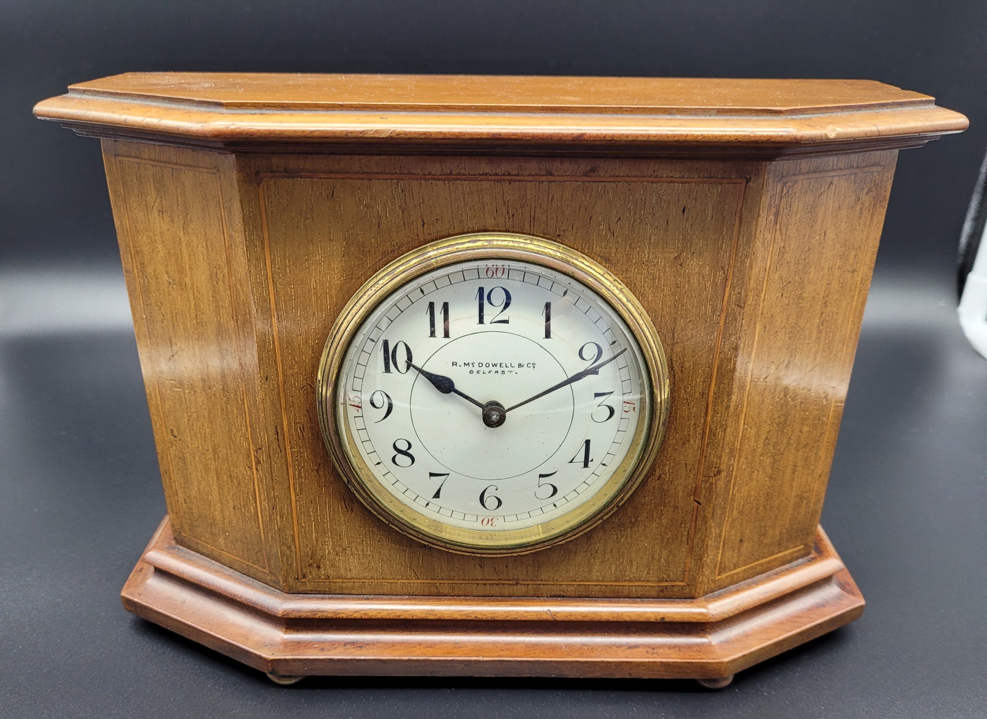 Antique Clock 19th Century Retailed by R.mc Dowell & Co BELFAST 