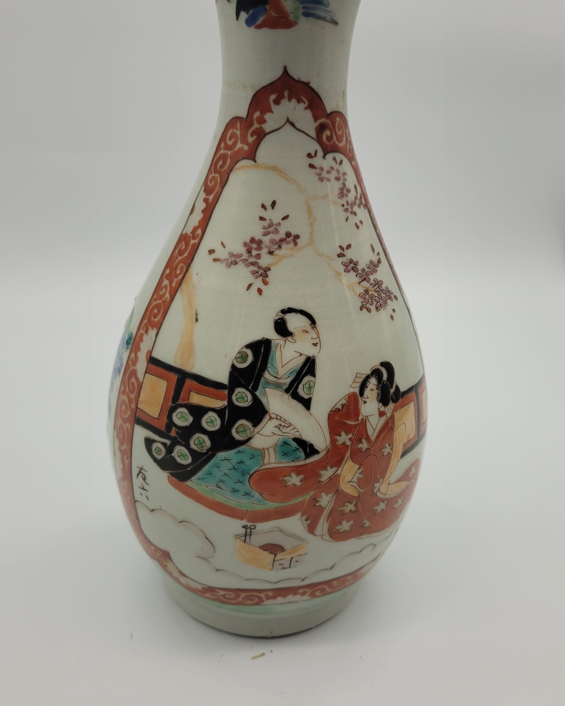 Antique Oriental 19th Century Japanese Vase  