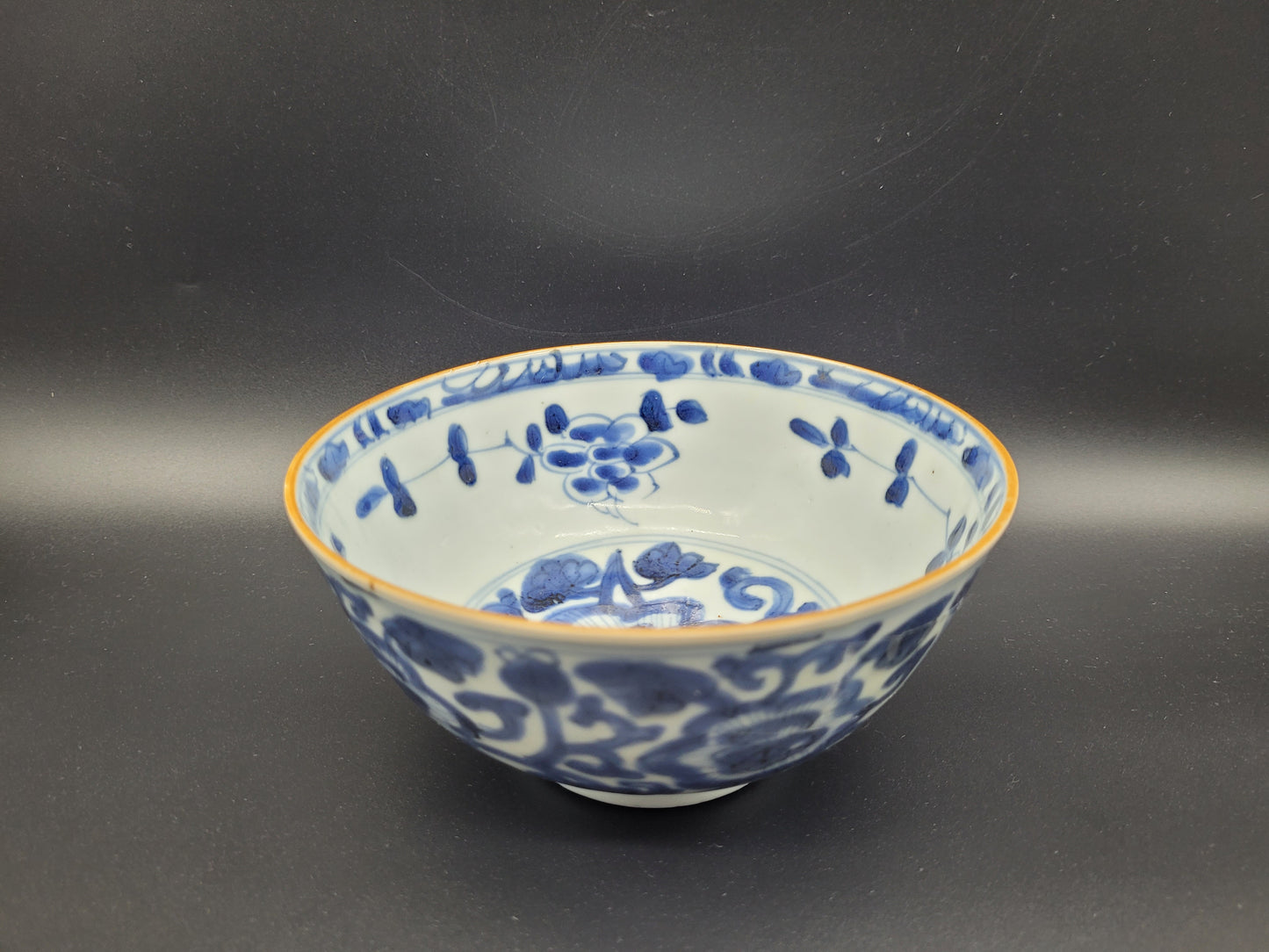 Antique Chinese Bowl Blue and White Porcelain Bowl Porcelain 18th Century