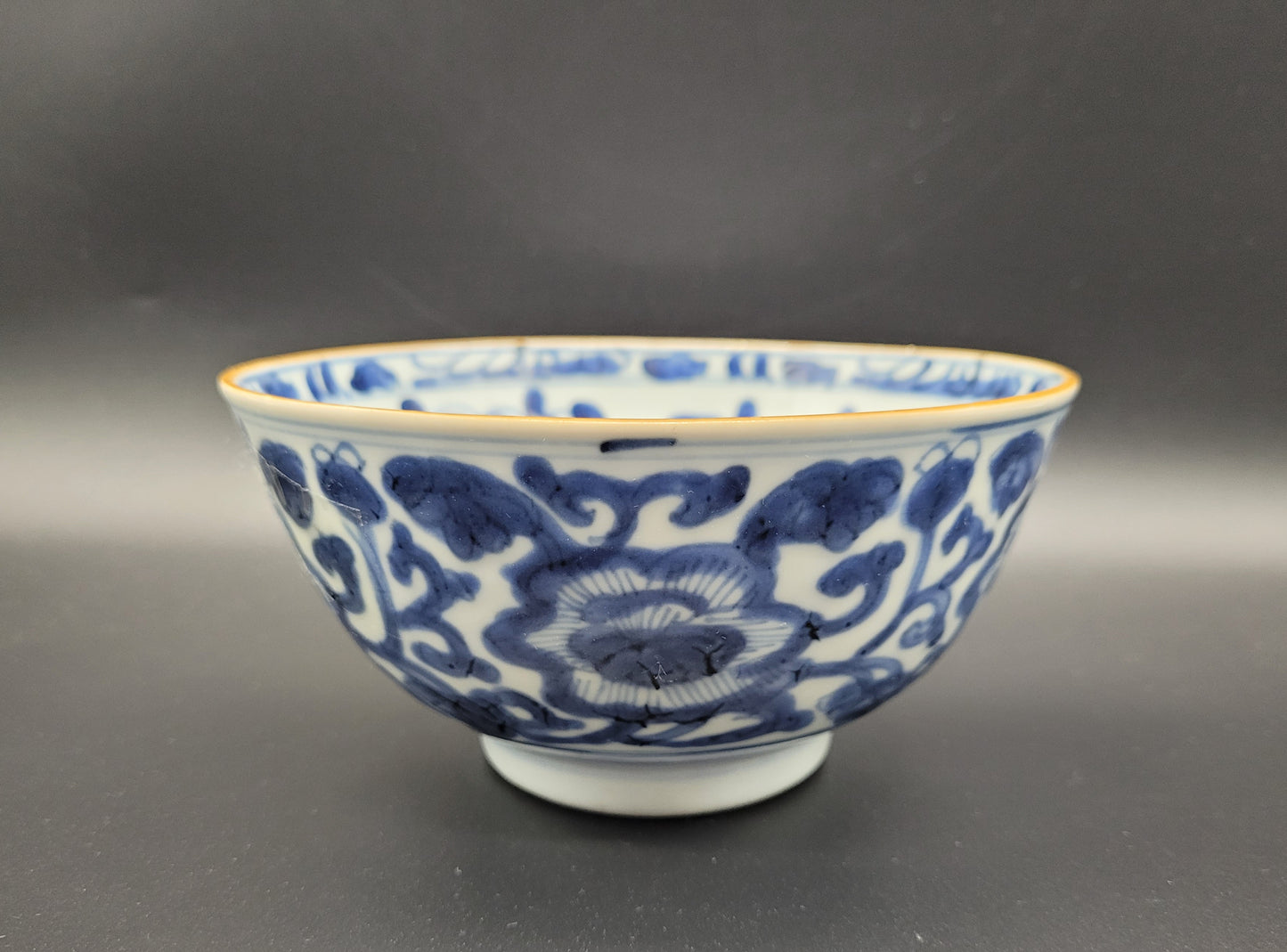 Antique Chinese Bowl Blue and White Kangxi Porcelain Bowl Porcelain 
