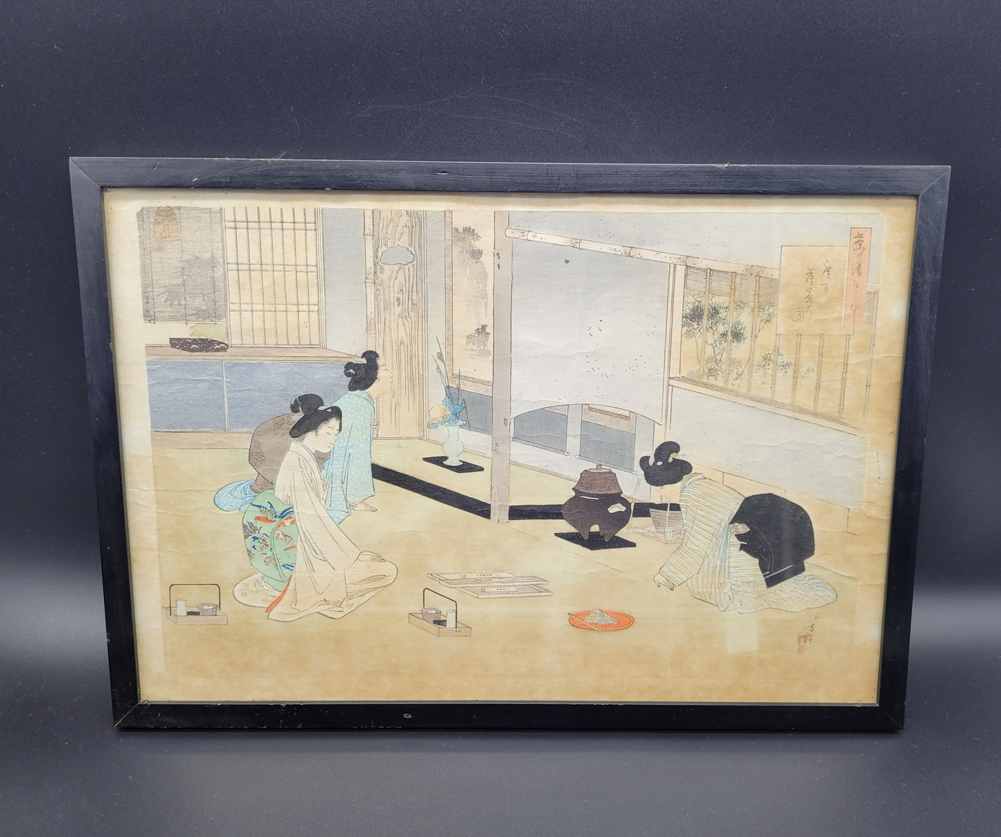 Antique Japanese woodblock Print 19th Century / Painting #1