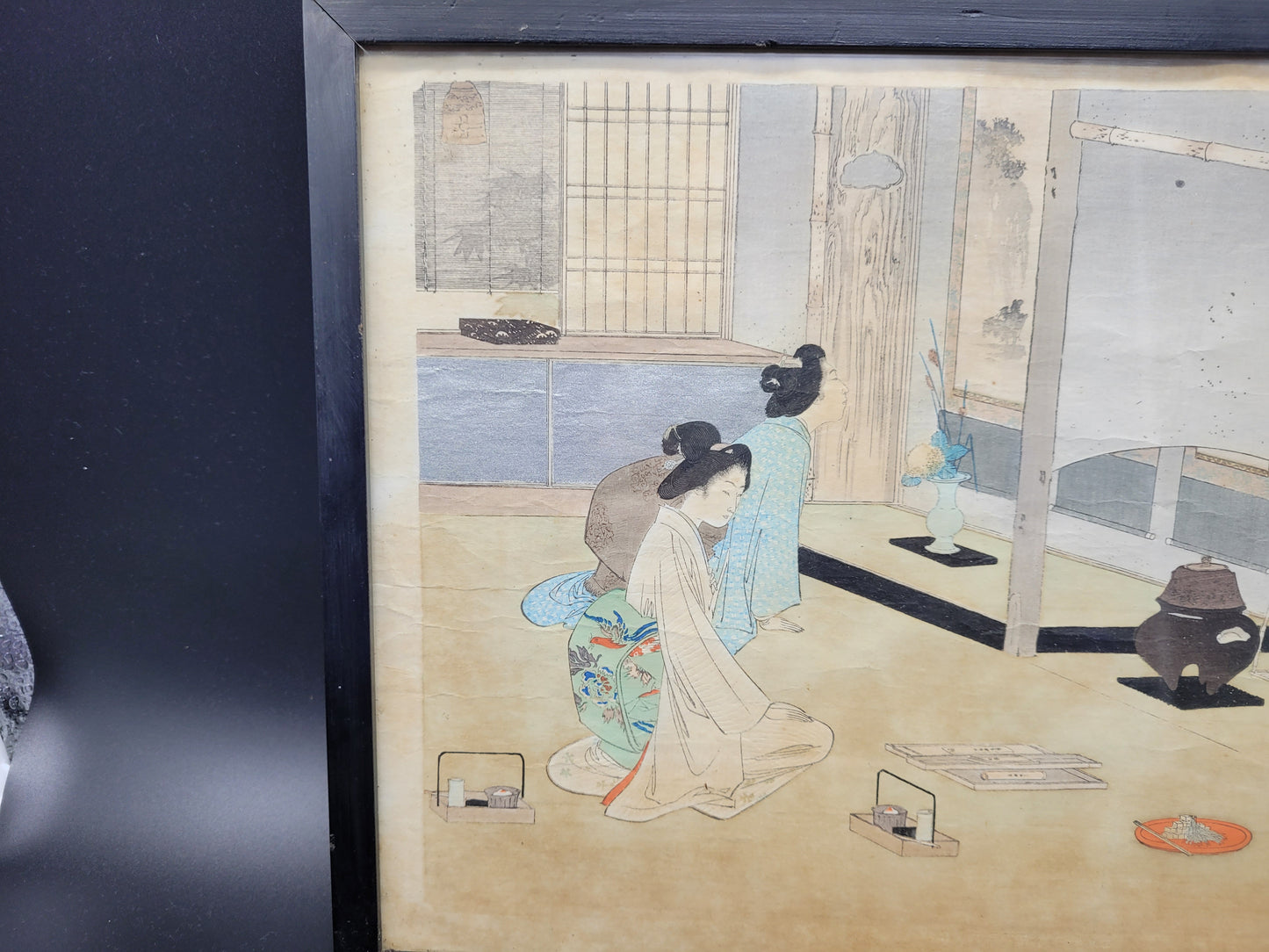 Antique Japanese woodblock Print 19th Century