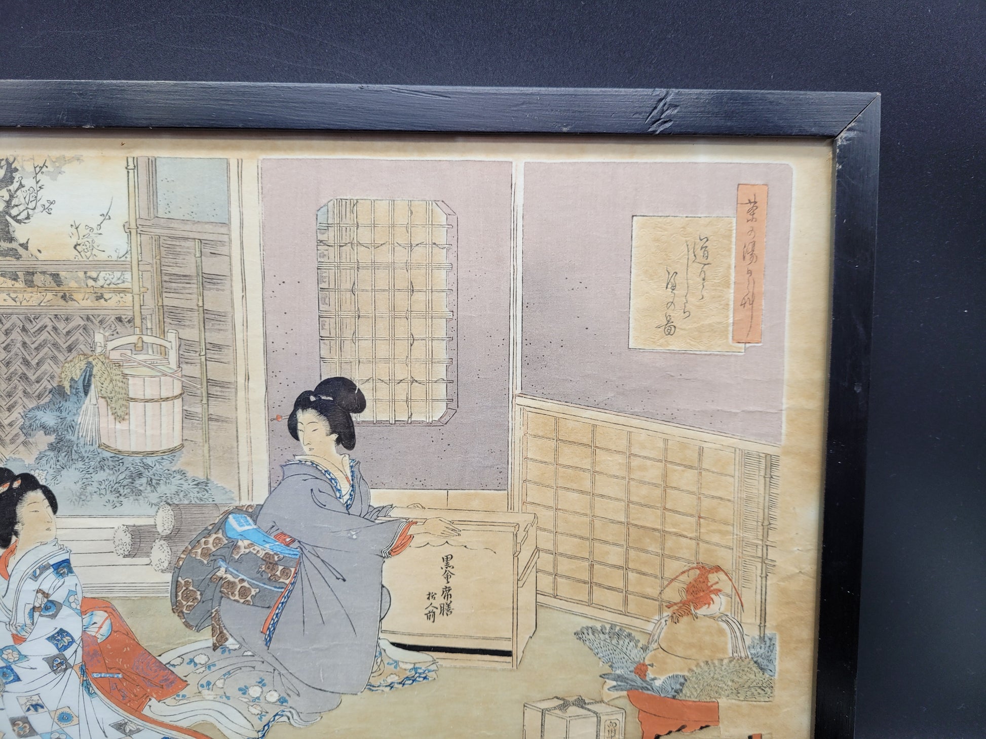 Antique Japanese woodblock Print 19th Century / Painting #2