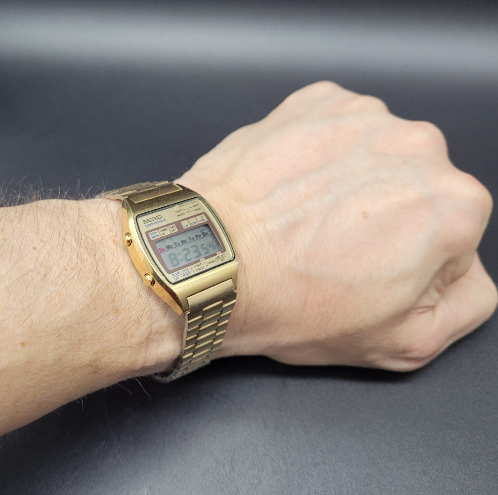 Vintage Gold SEIKO Digital Watch