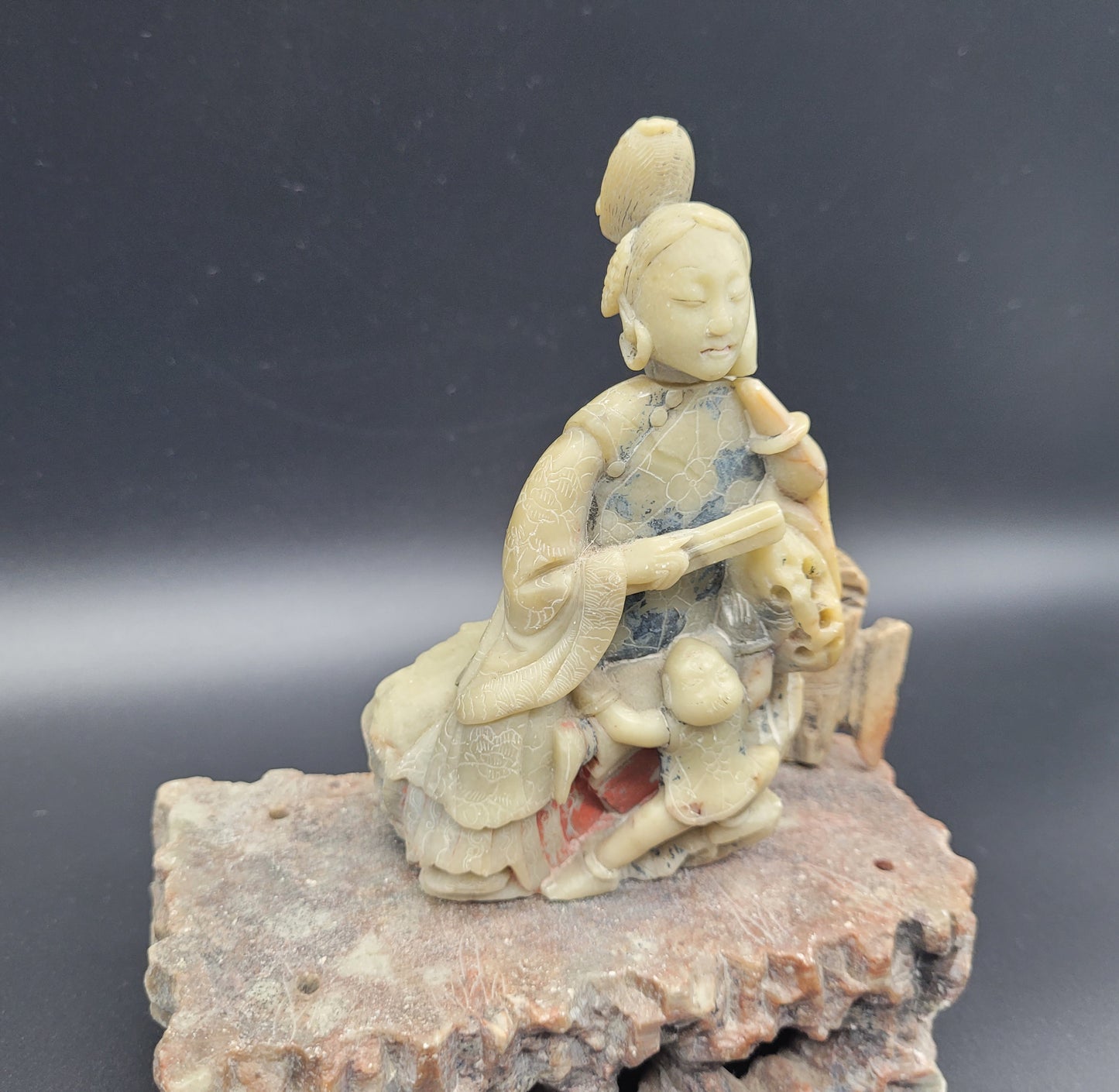  Buddha Carving Figurine 19th Century