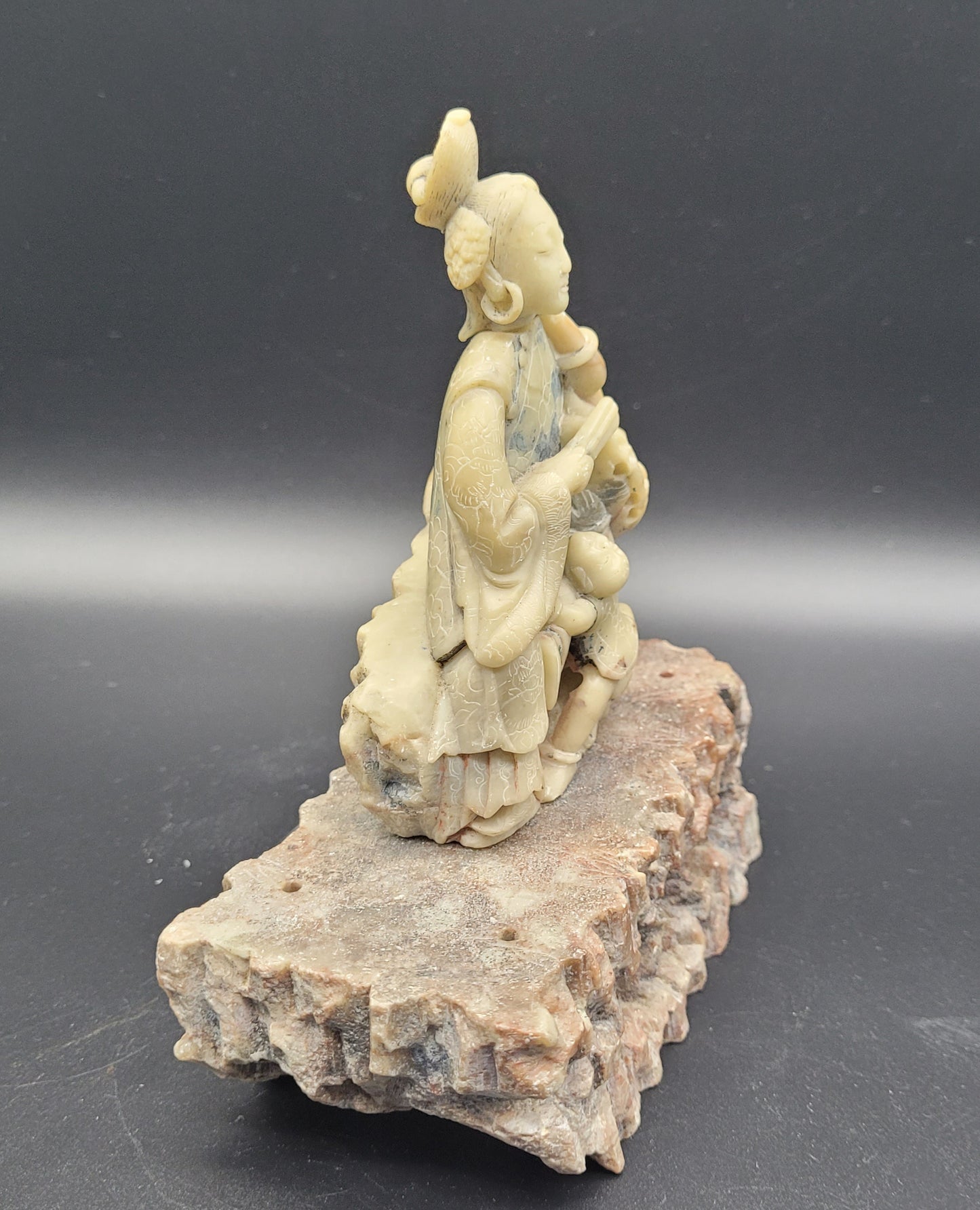 Jade Buddha Carving Figure 19th Century