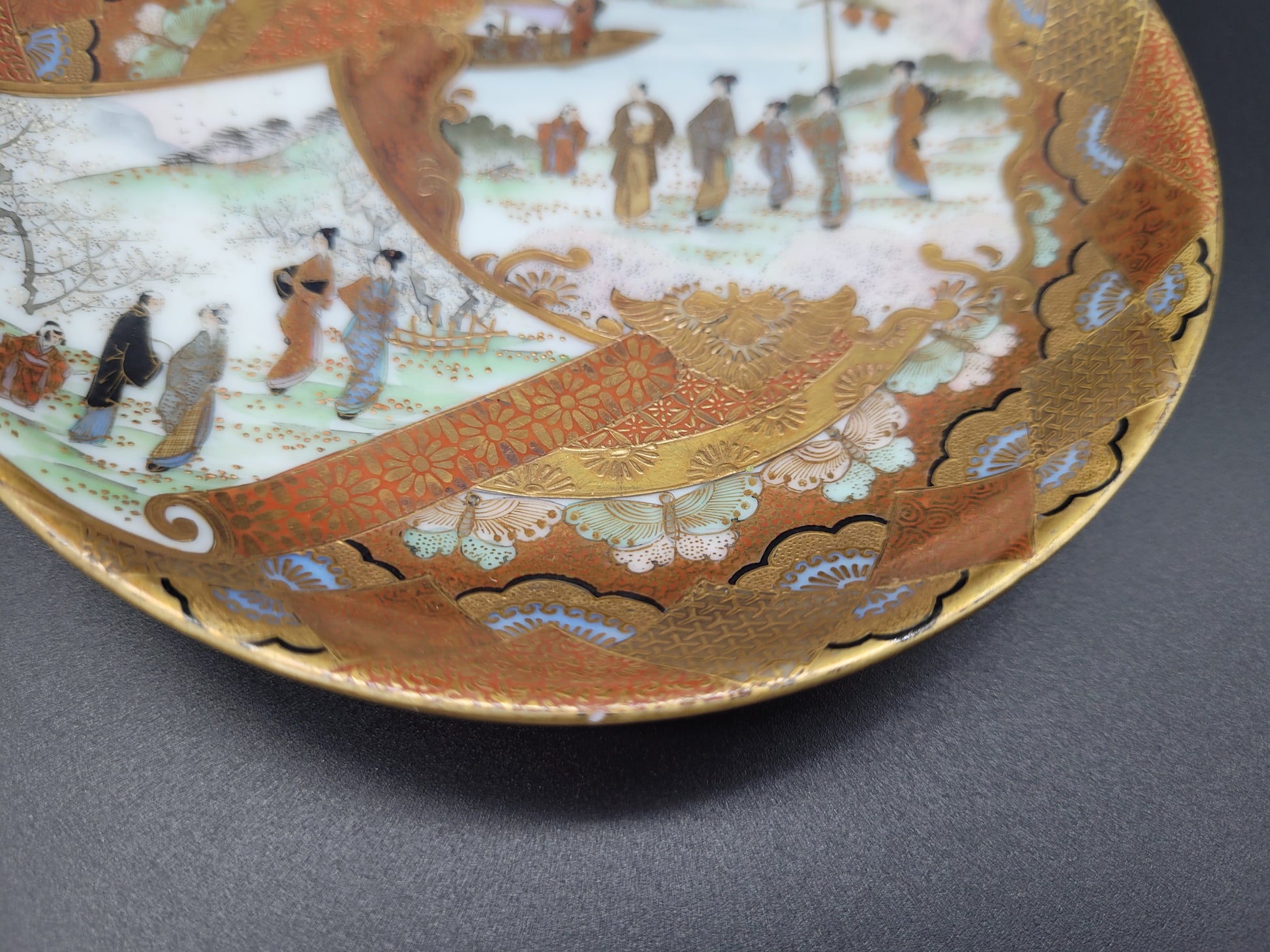Antique Japanese Satsuma 19th Century Plates Meji
