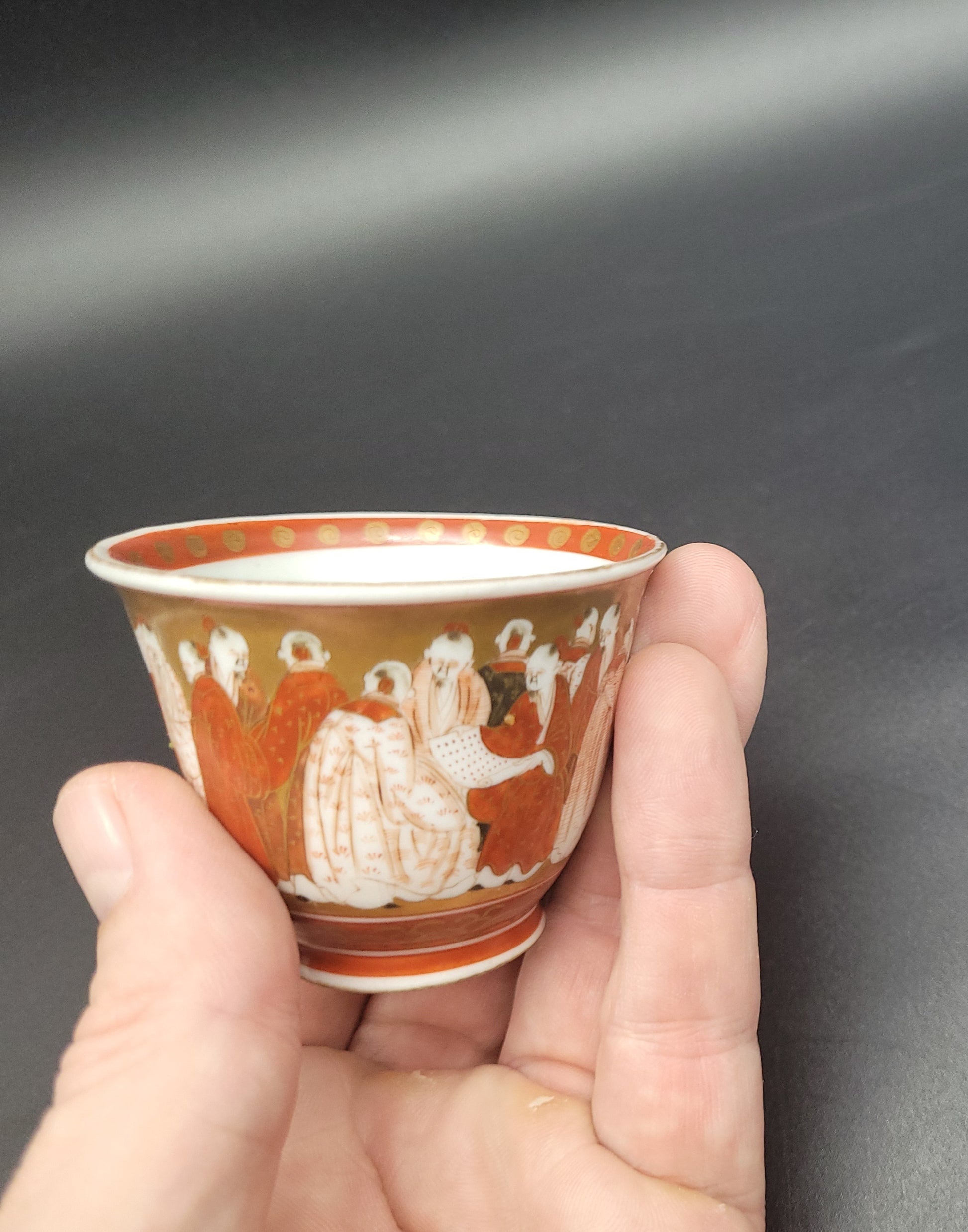 Meji Japanese Kutani Satsuma Cup  Quality Detail 19th Century 