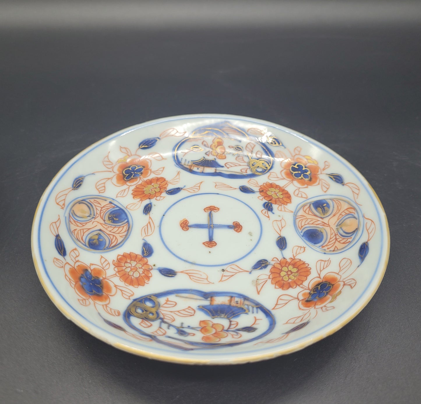Chinese Antique Tea Bowls and Saucer Plate 18 / 19th Century Imari
