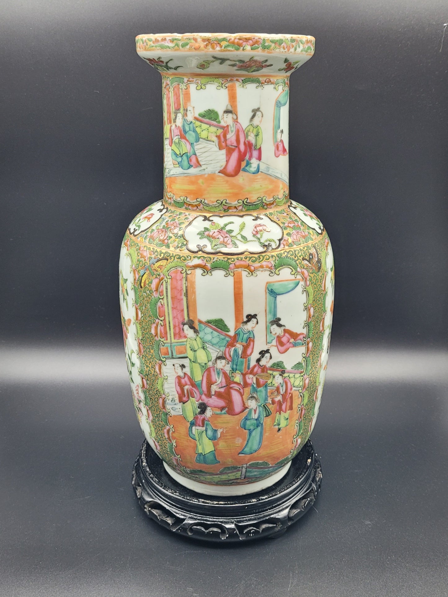 Antique Chinese 19th Century Famille Rose Vase