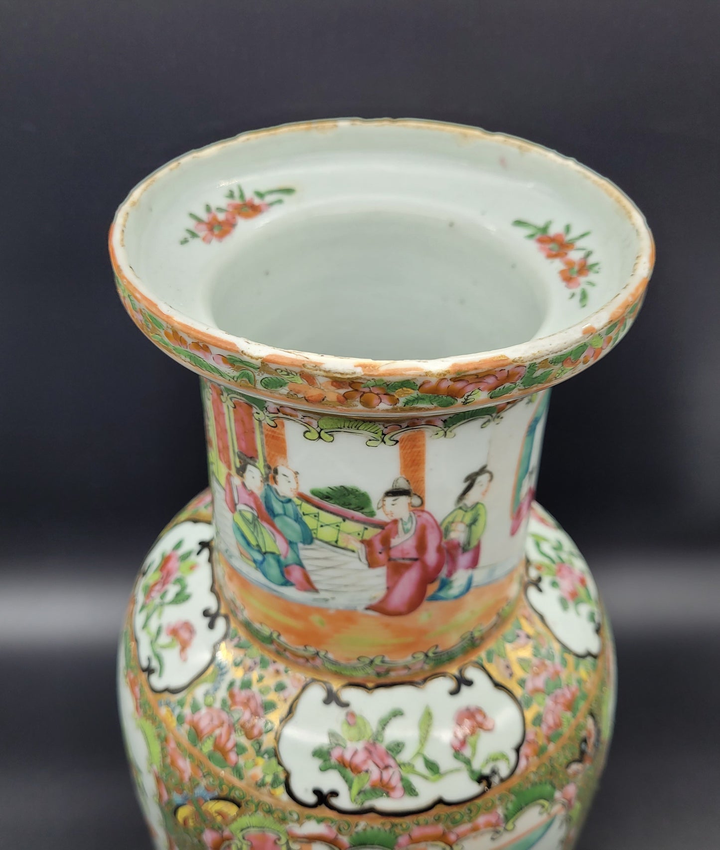 Antique Chinese 19th Century Famille Rose Vase