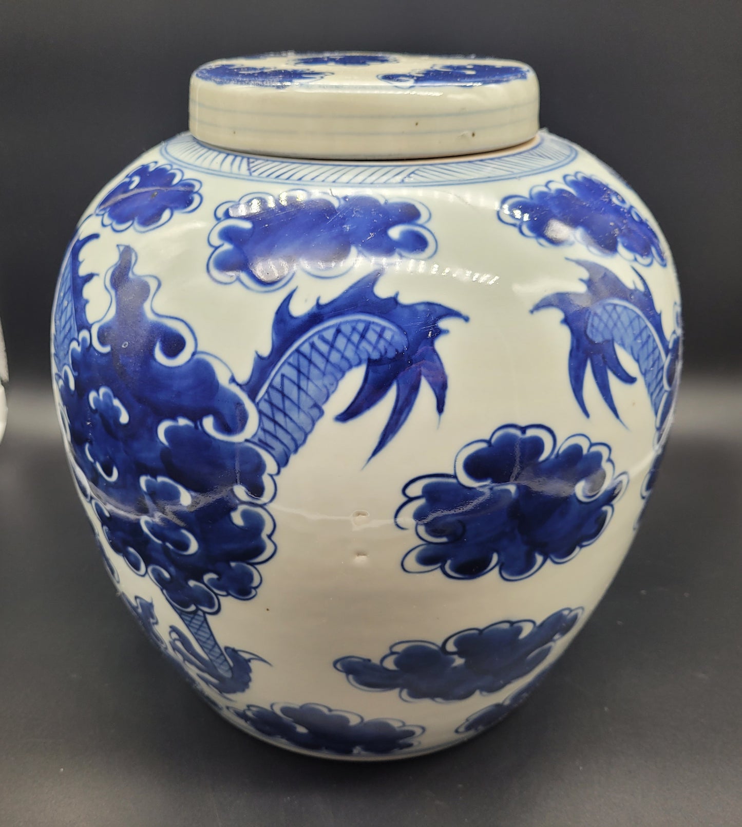 HUGE Chinese Dragon Ginger Jar Late 19th  Century