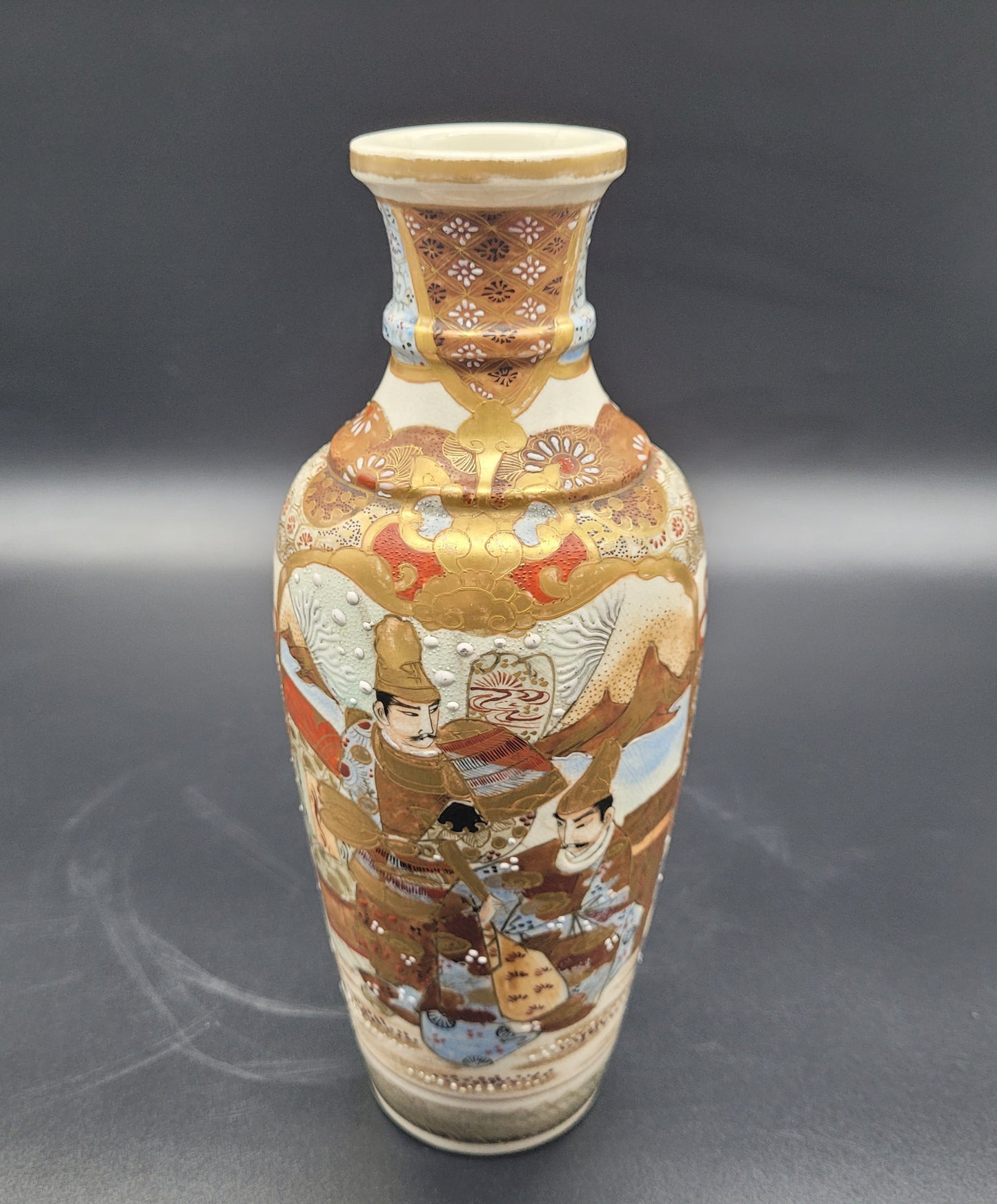 Japanese Meiji Satsuma Antique Vase 