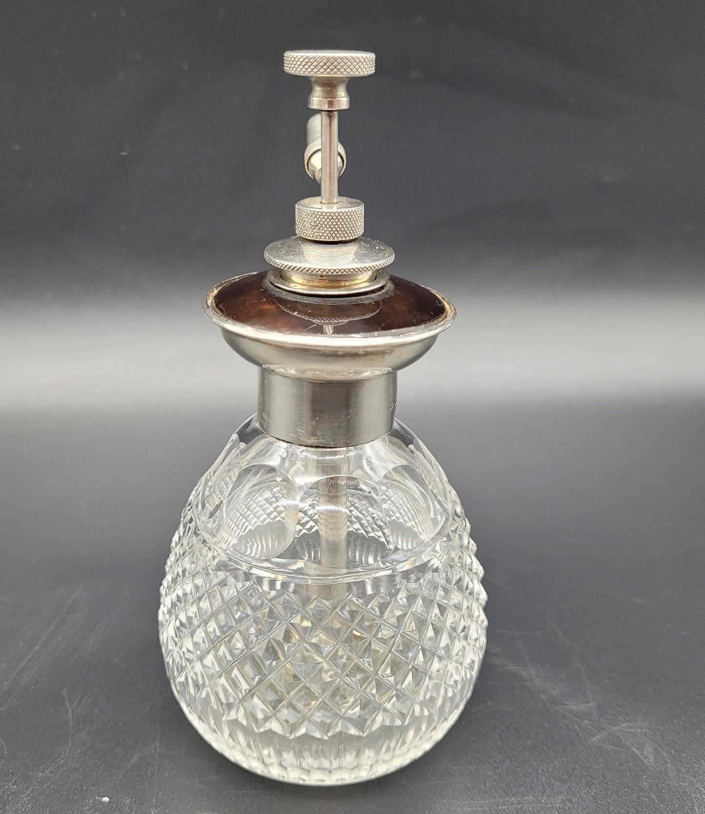 Antique / Vintage Crystal & Sterling Silver Perfume 19th century 