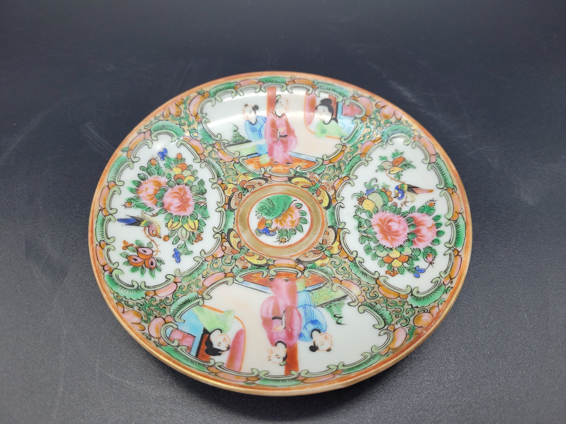 Chinese Famille Rose plates 19th Century Rose Medallion