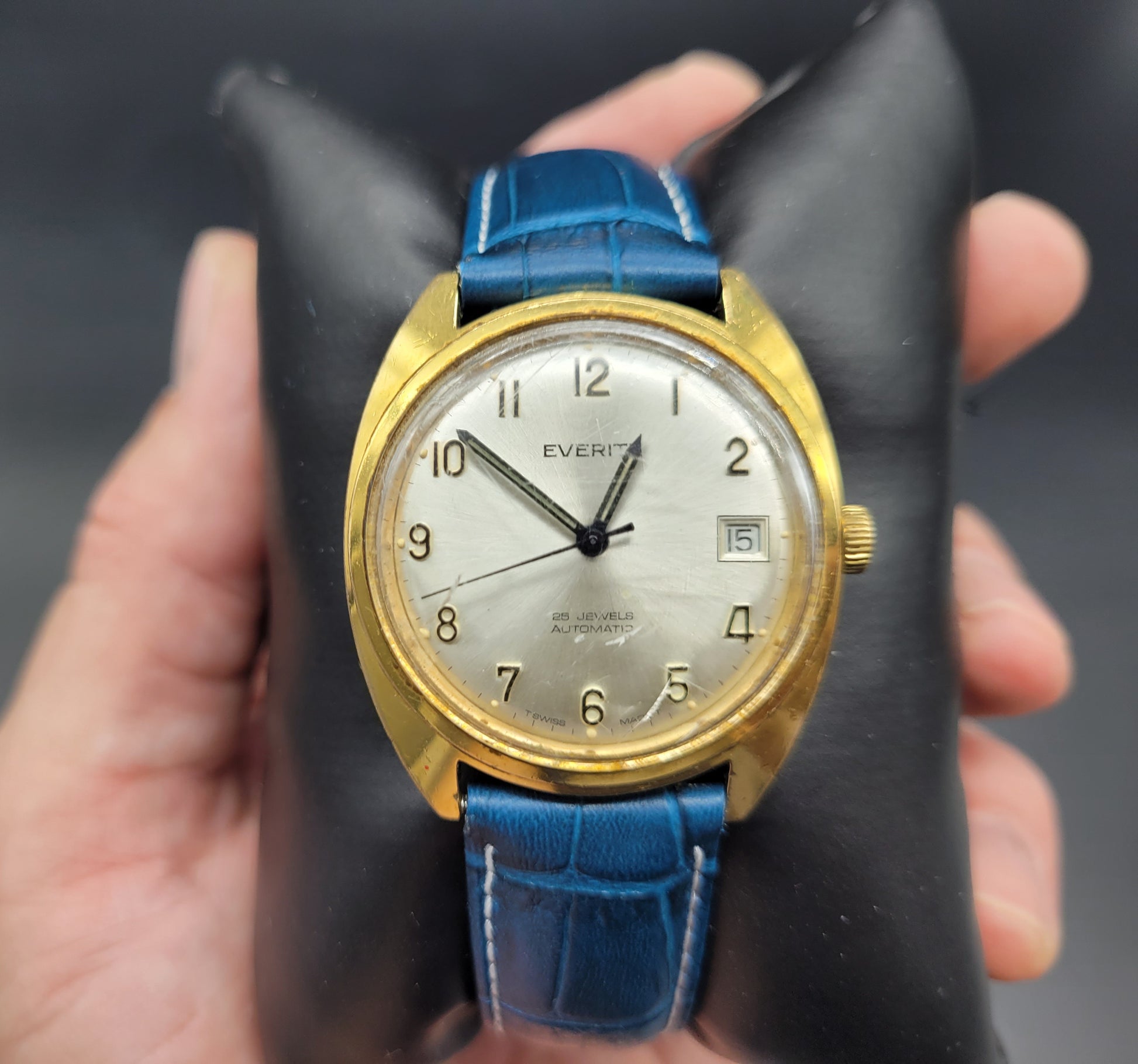 Vintage Swiss Watch EVERITE Automatic 25 Jewels