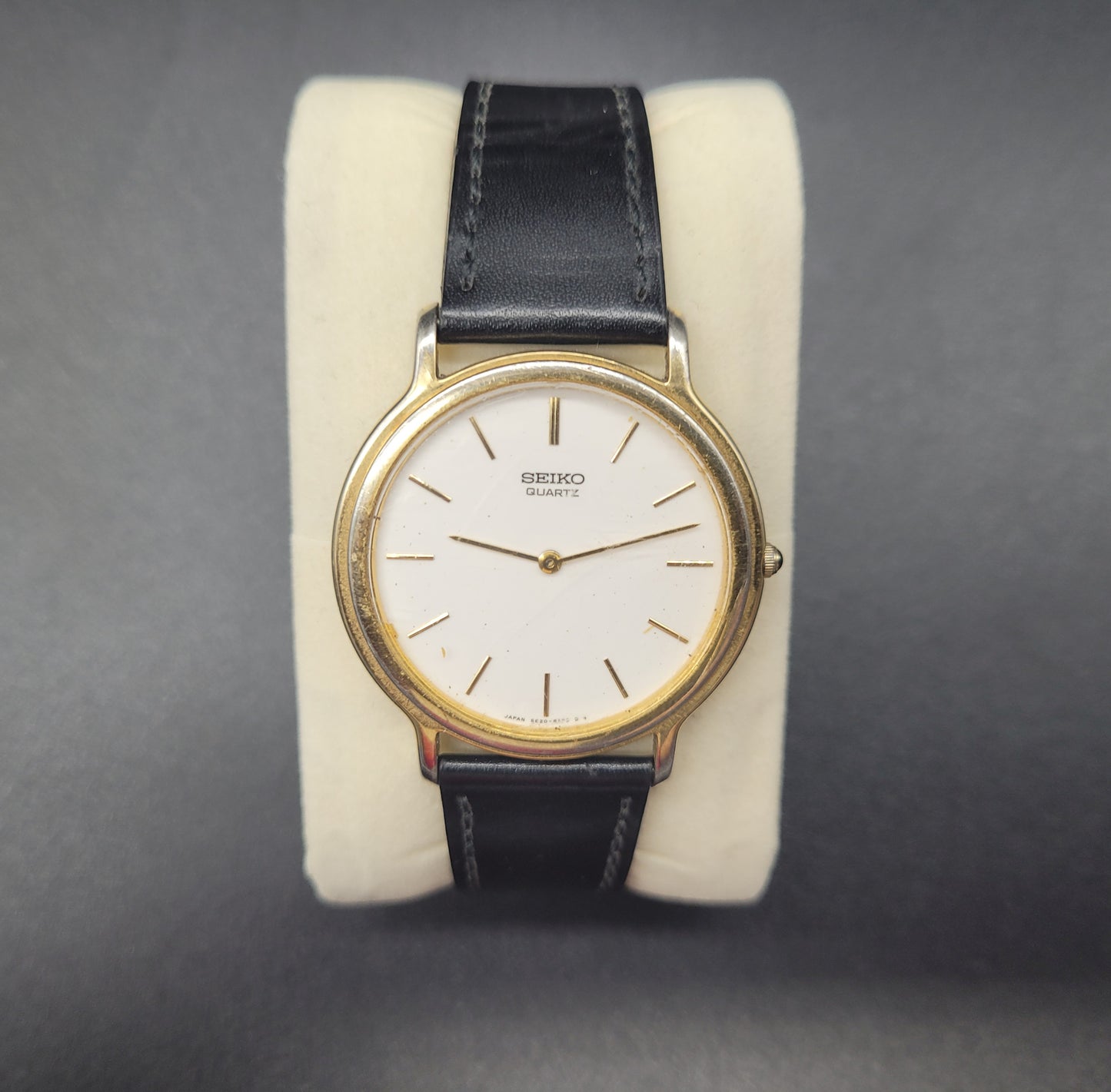 Vintage SEIKO Mens Watch for sale Gold Plated White Dial