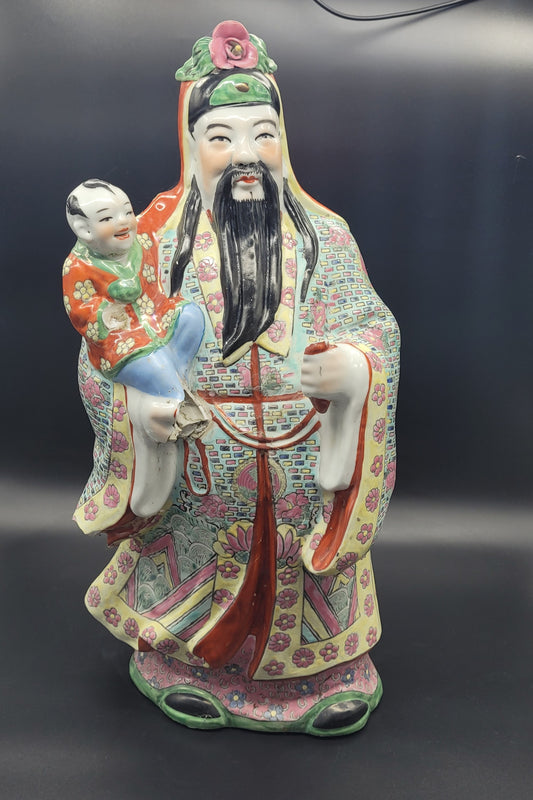 Large Chinese Republic Period Figurine statue 50cm