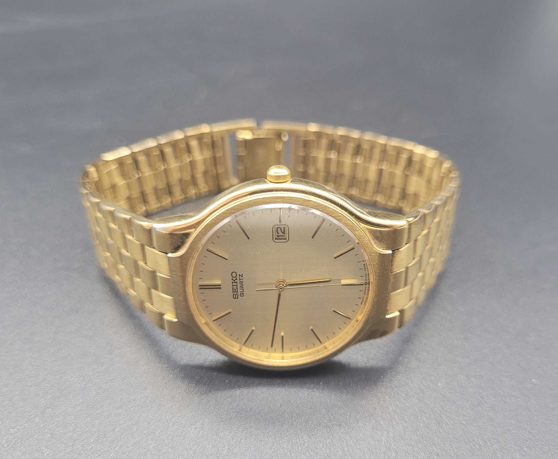 Vintage watches for sale  Seiko Gold Plated Watch Champagne Dial 36mm