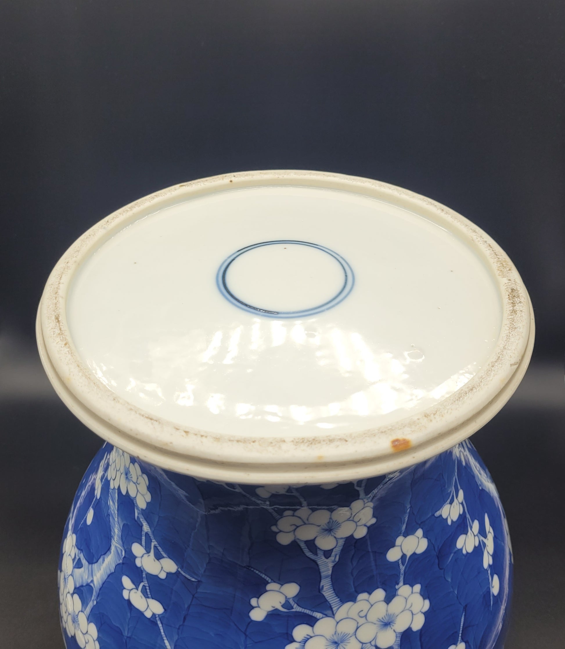 Christies Asian Art Auction Chinese Qing Prunus Pattern MASSIVE Vase Temple Jar 19th Century