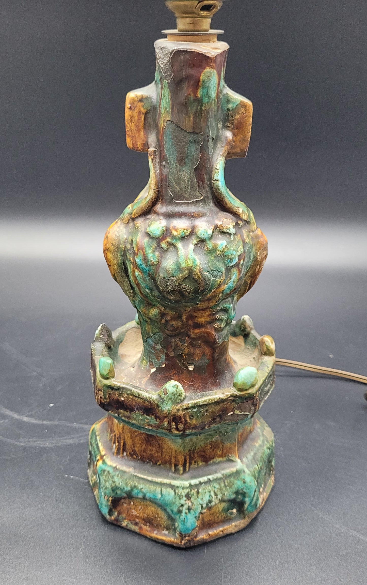 Antiques shop online Chinese Ming Dynasty Pottery Candle Sticks 16th / 17th Century