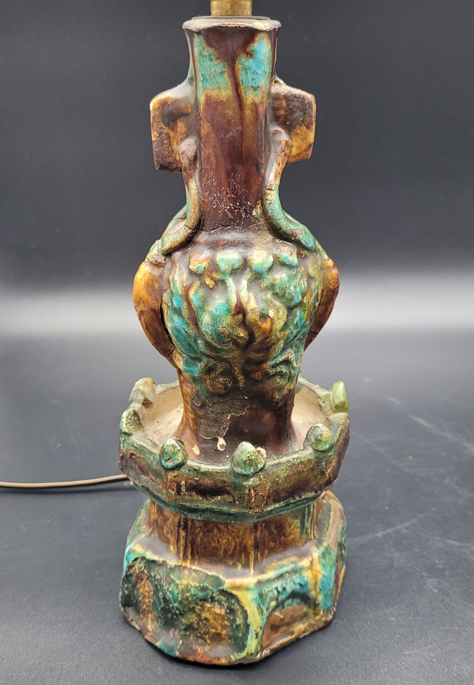 Online Antiques Store Chinese Ming Dynasty Pottery Candle Sticks 16th / 17th Century