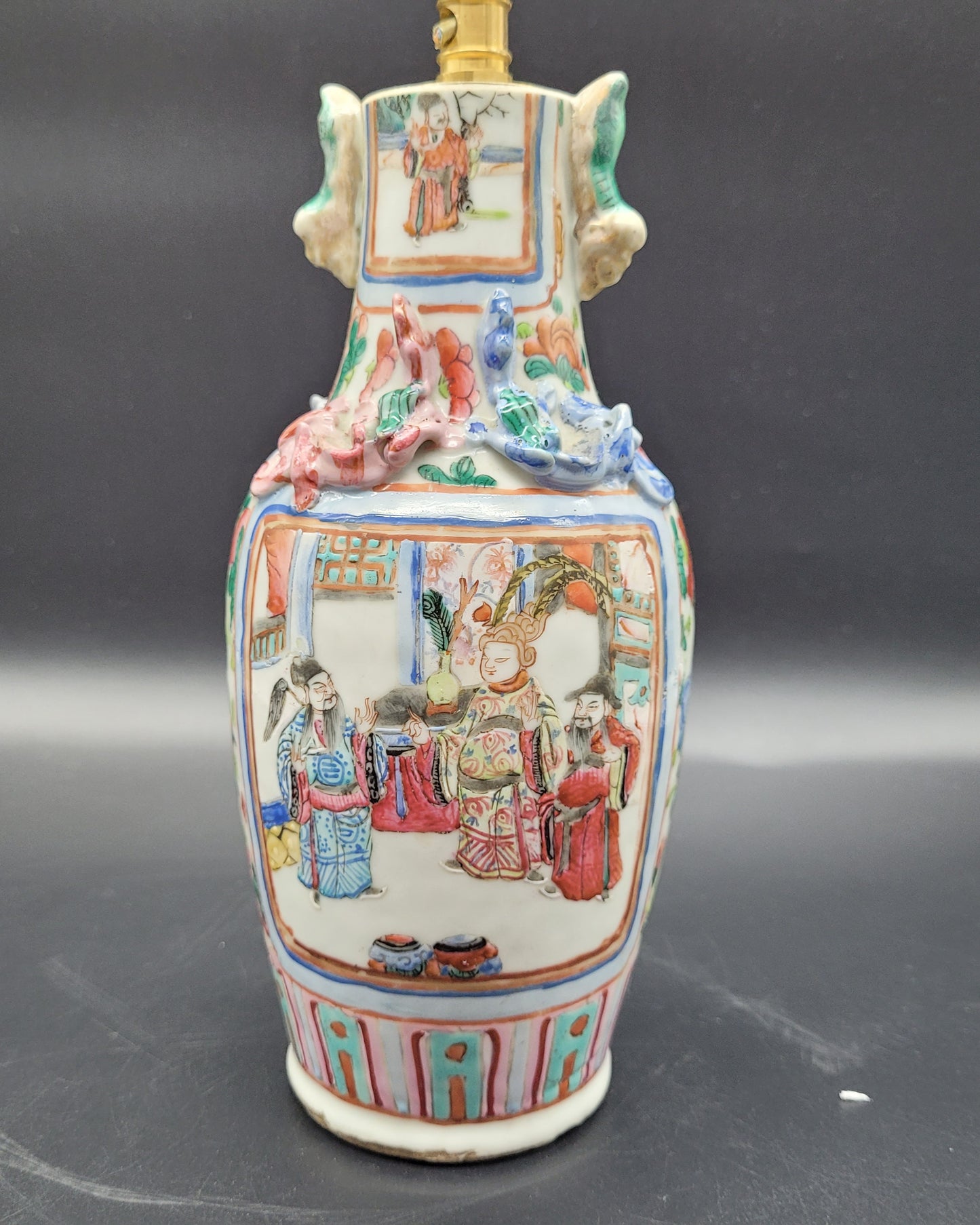 Antiques & Collectables Chinese Antique Qing Vase 19th Century Table Lamp