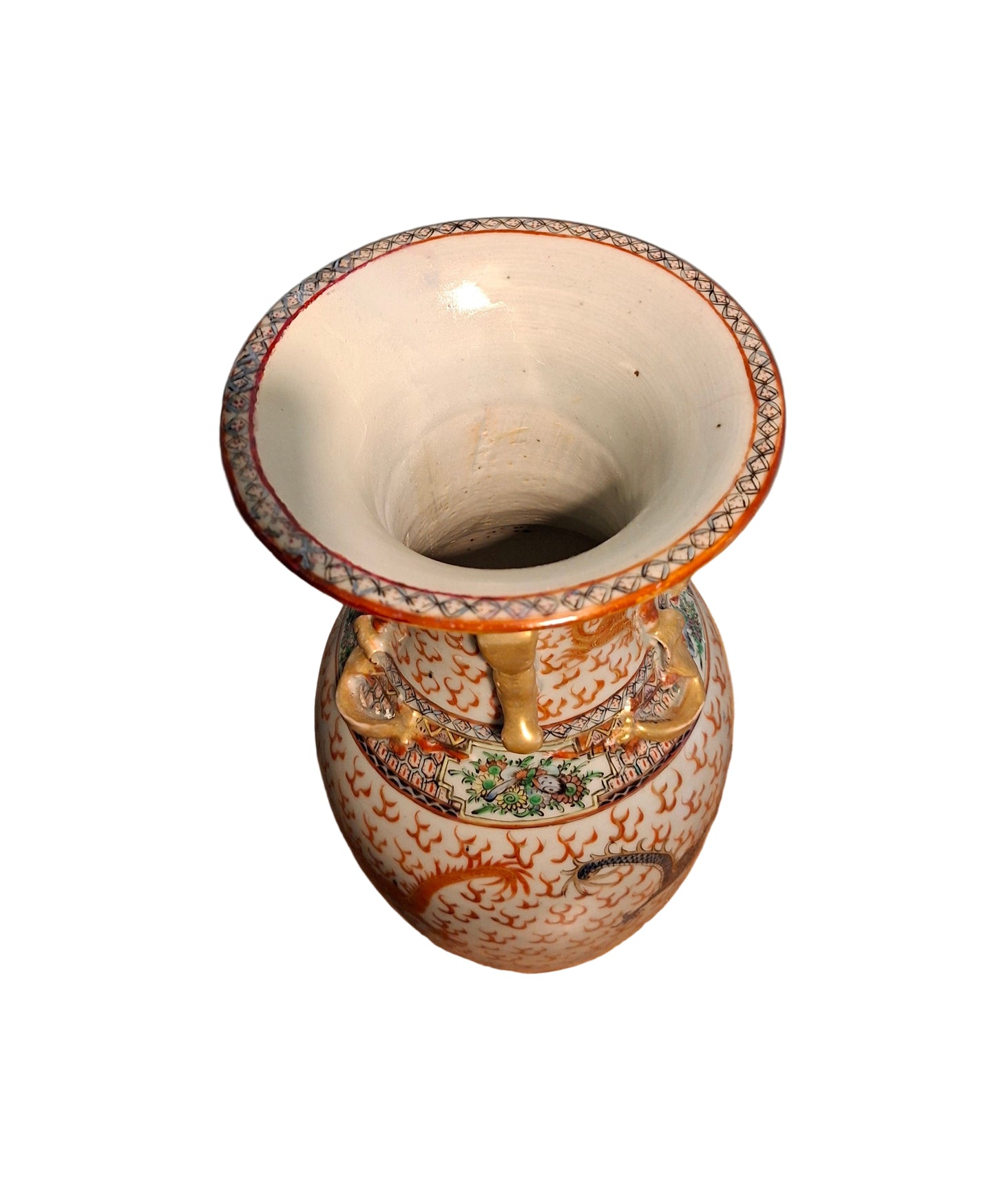 Chinese Dragon Vase Early 20th Century Republic Period, Large 35cm