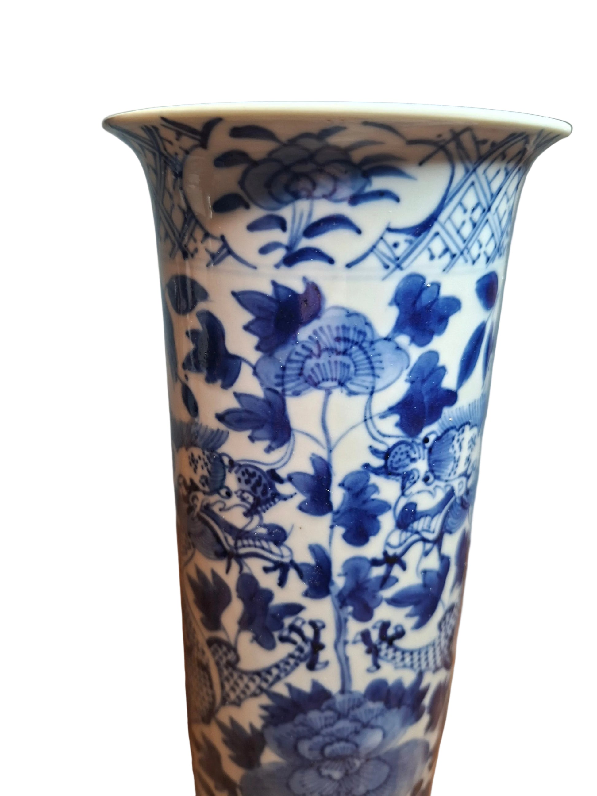 Chinese Dragon Vase in Underglaze Blue Dateing to the 19th Century #3