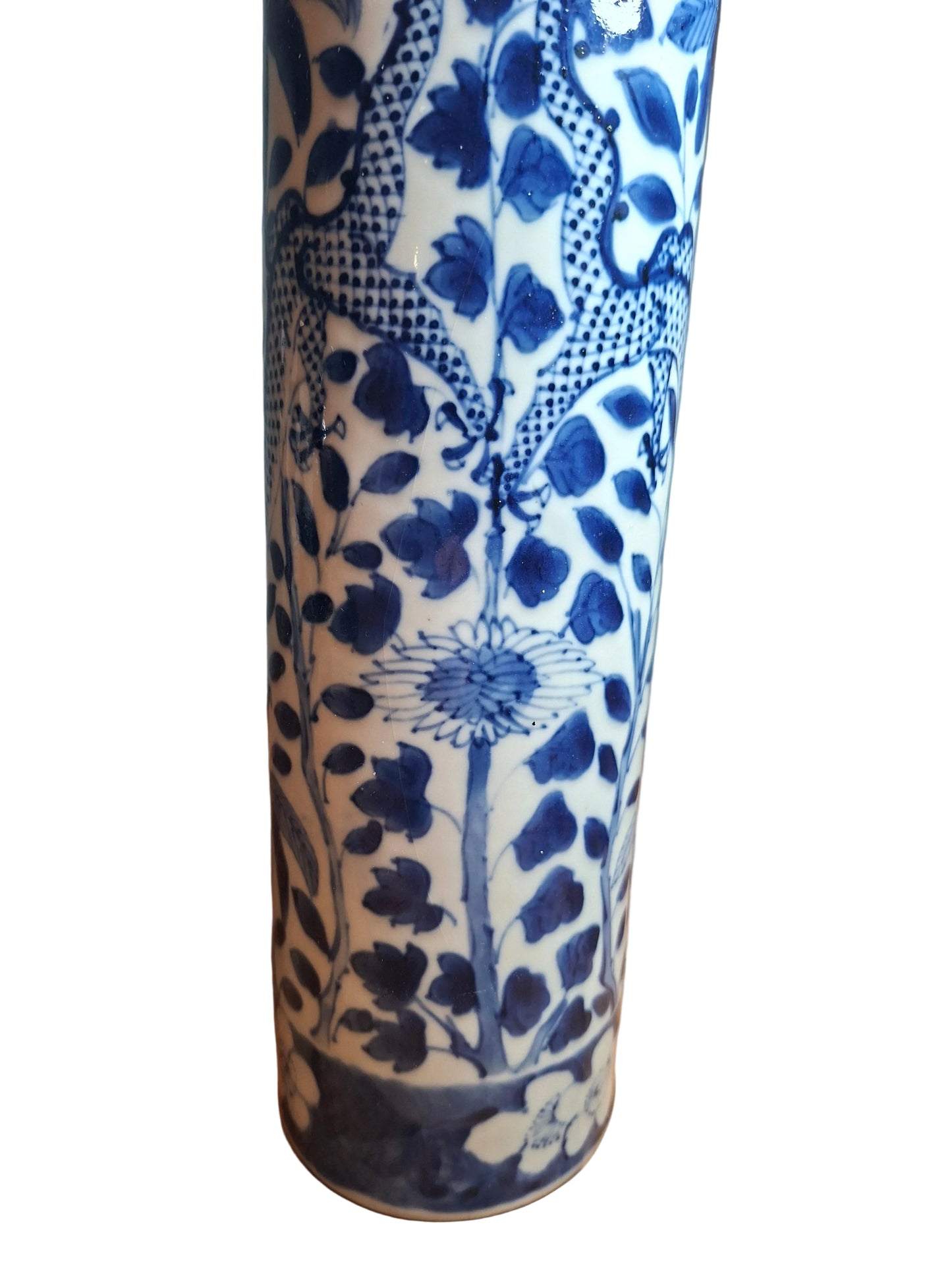 Chinese Dragon Vase in Underglaze Blue Dateing to the 19th Century #9