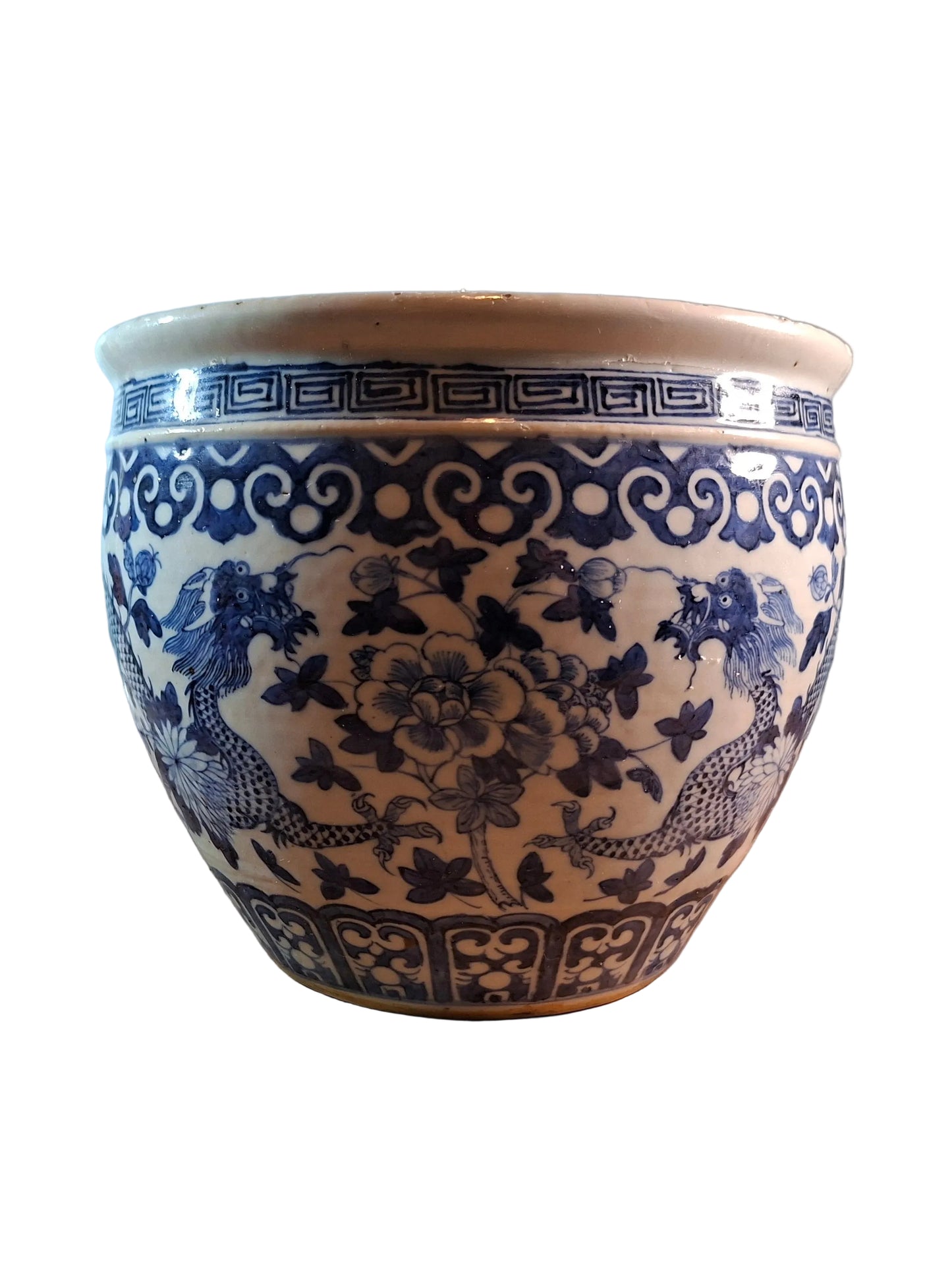 A Fine Blue and White Dragon Planter, China, Qing Dynasty, 18th/19th Century
