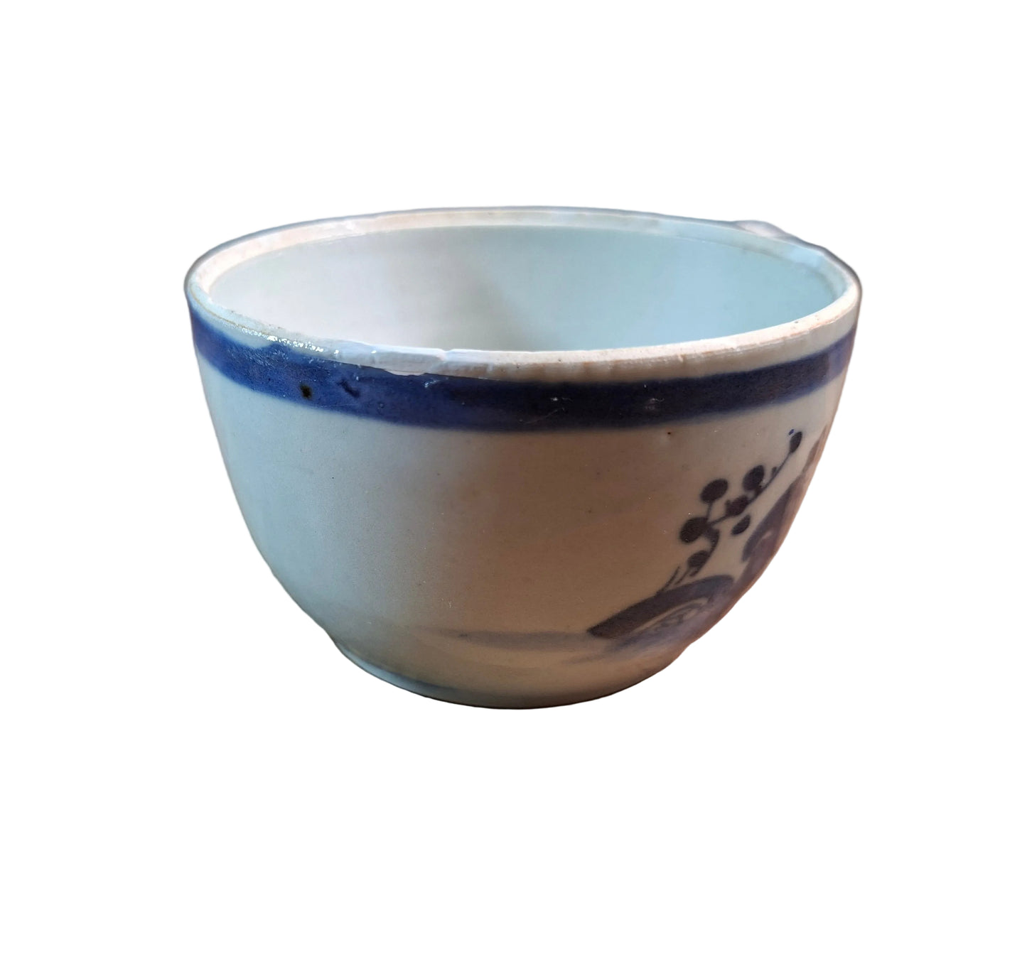 Chinese blue and white porcelain lidded jar, dating from the 18th/19th century.