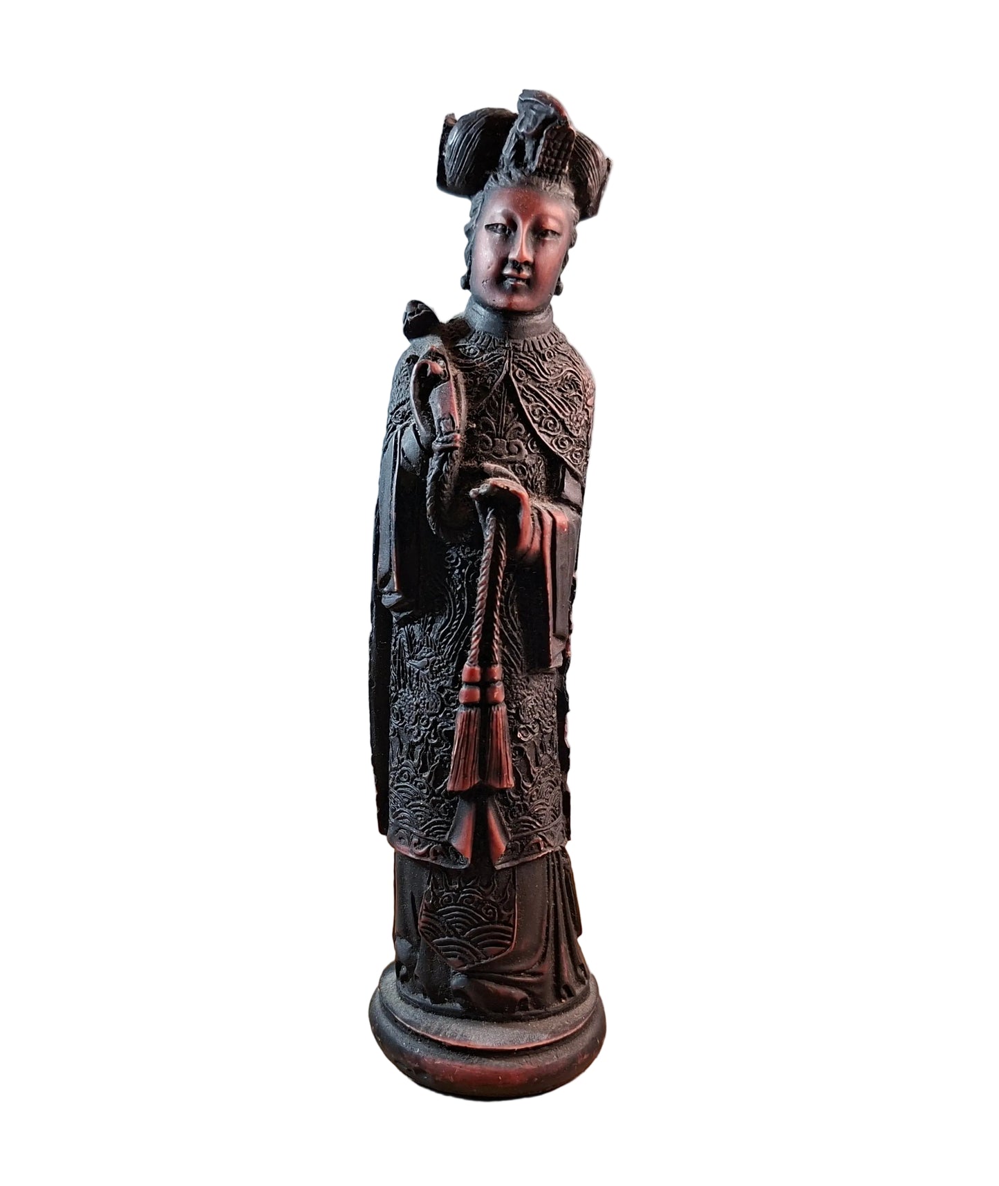 Antique Carved Resin Asian Figure-Statue