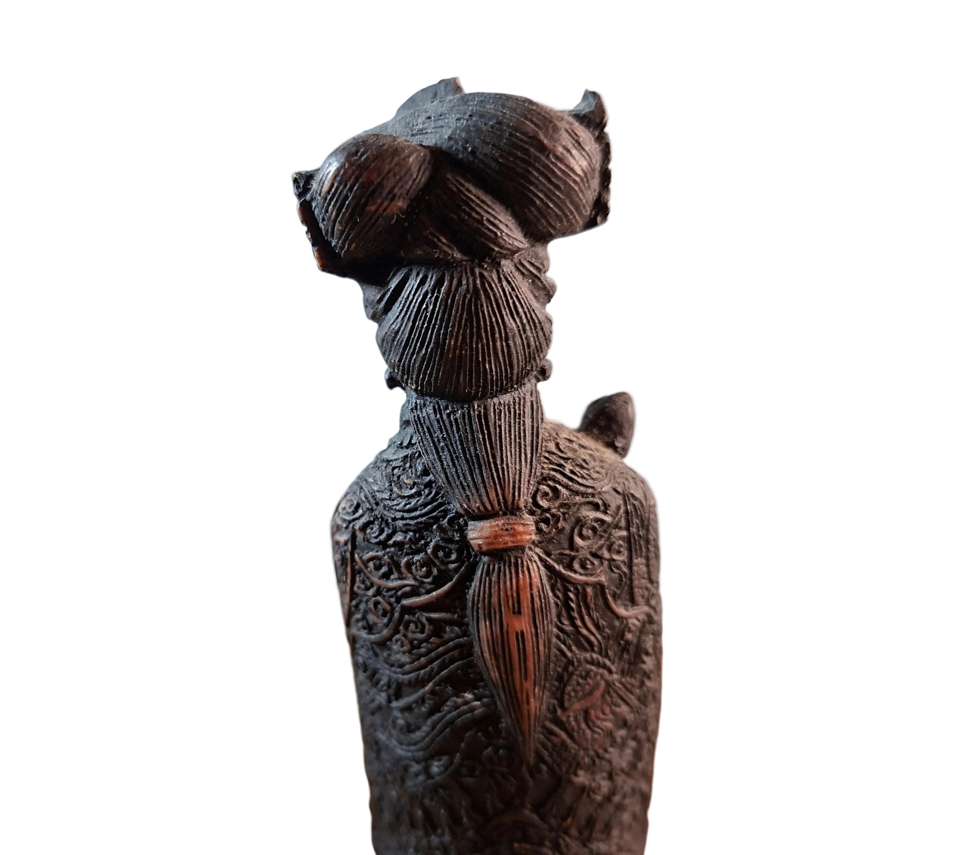 Vintage Carved Asian Figure-Statue