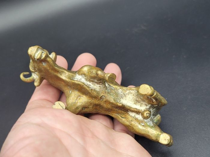 Vintage Brass / Bronze Bull Figurine Model