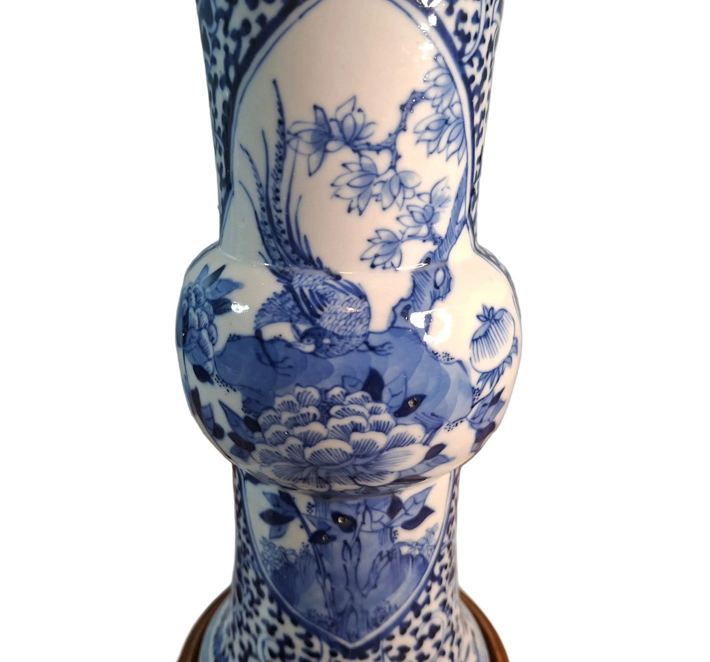 KB Antiques Online - Kangxi Style 19th Century Chinese Vase & Carved Stand
