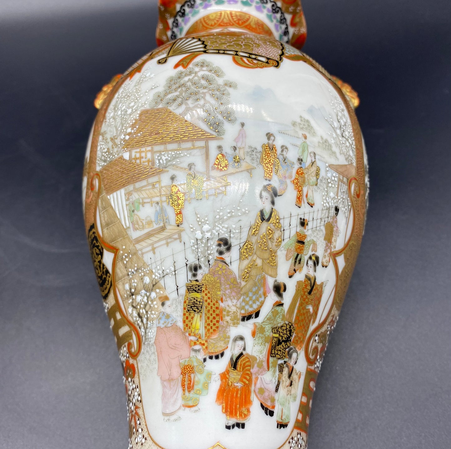 Antiques Stores Online - Japanese Satsuma Meiji Vase High Quality SIGNED PAIR