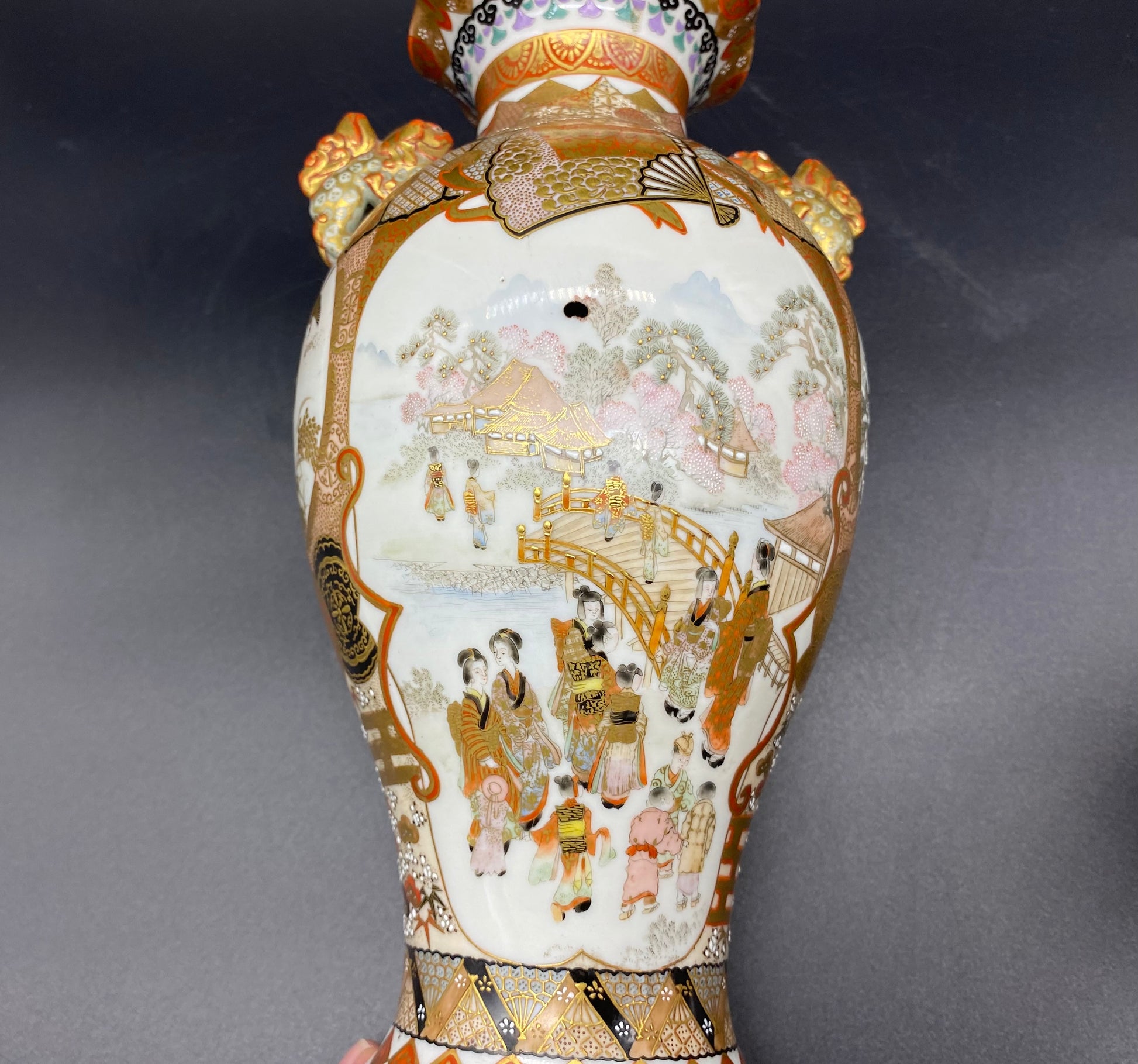 Japanese Satsuma Meiji Vase High Quality SIGNED PAIR - Antiques Shops Online 