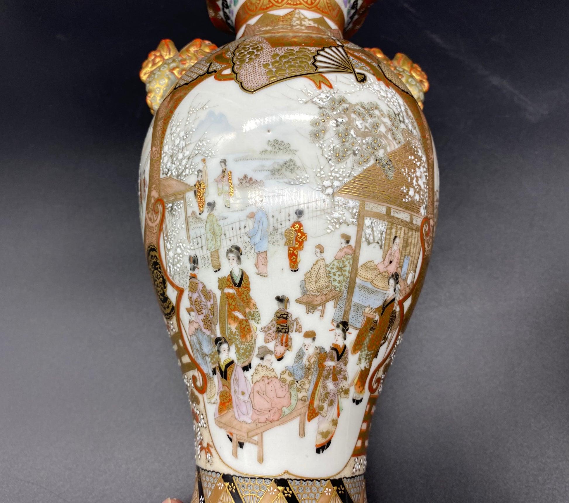 Antiques Stores USA - Japanese Satsuma Meiji Vase High Quality SIGNED PAIR