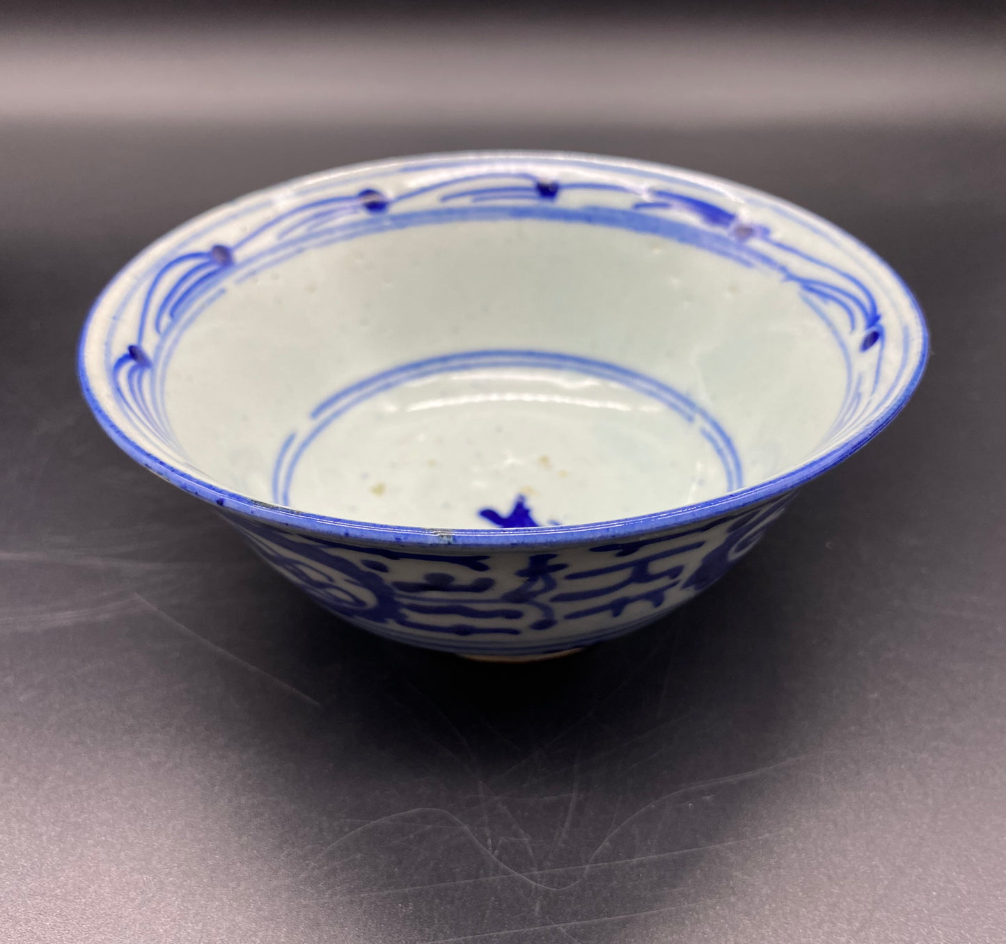 Chinese Qing Porcelain 3 Bowls 18th Century Blue / White
