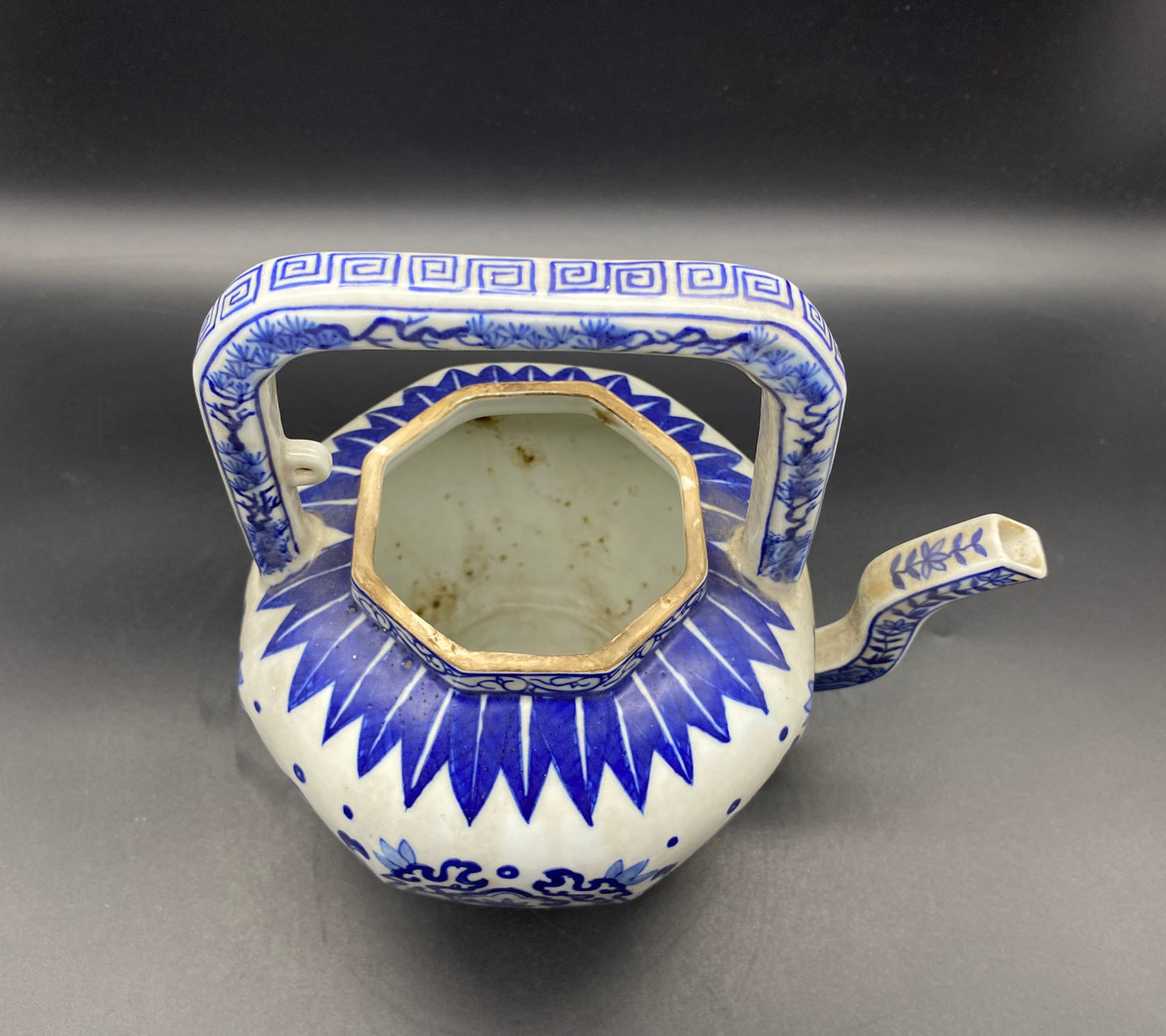 Chinese Antique Porcelain Tea Pot Qing Dynasty