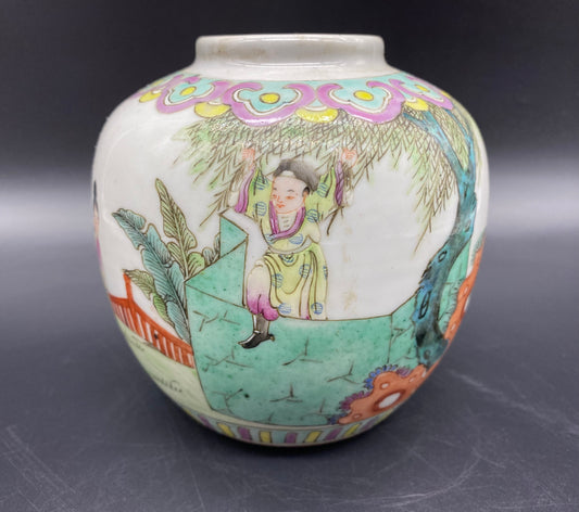 Chinese Ginger Jar Early 20th Century Famille Vert - KB Antiques Online